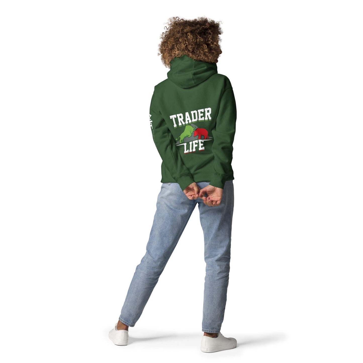 Trader life - Unisex Hoodie ( Back Print ) by DarkByteGear