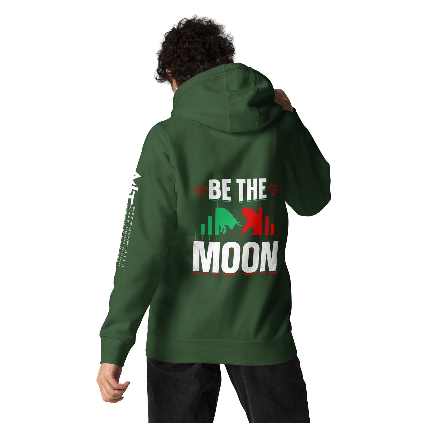 Be the Moon - Unisex Hoodie ( Back Print ) by DarkByteGear
