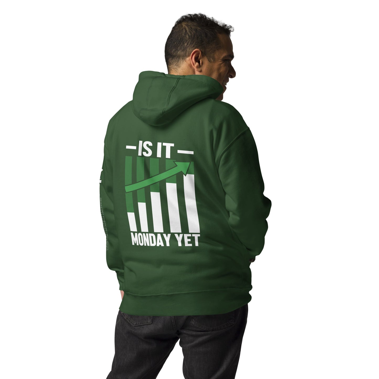 Is it Monday Yet - Unisex Hoodie ( Back Print ) by DarkByteGear