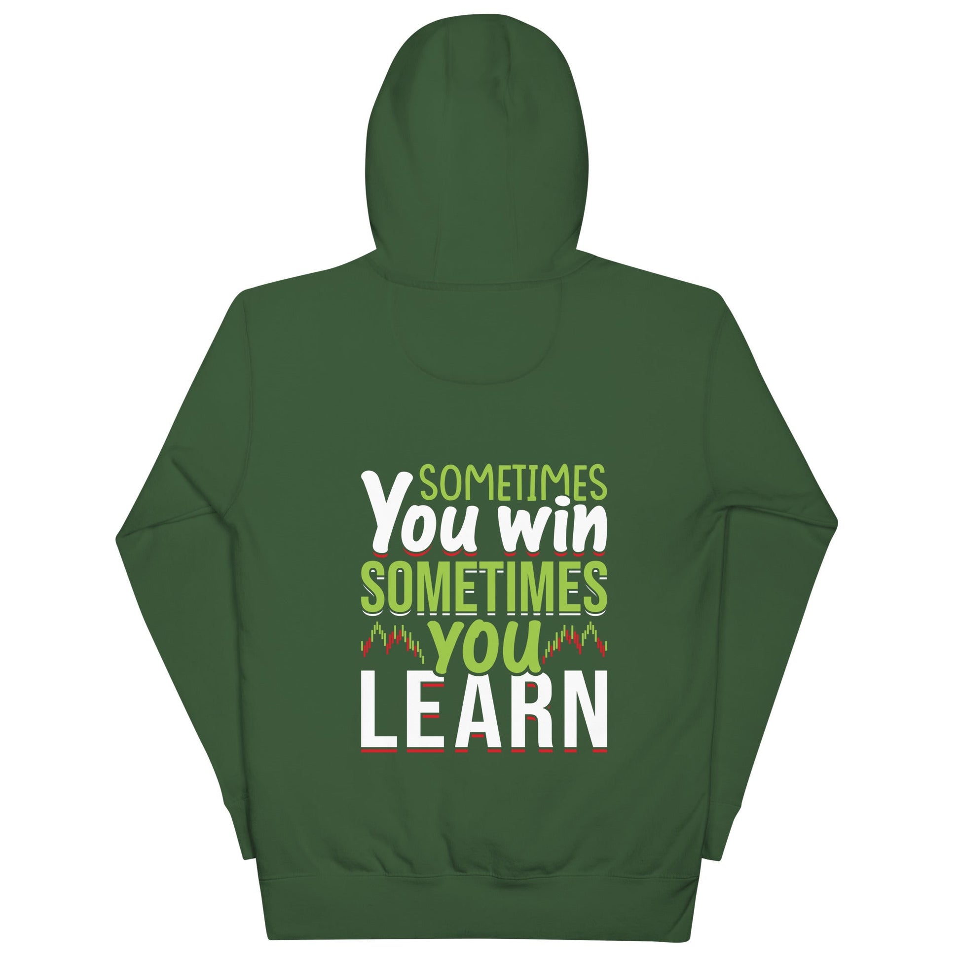 Sometimes you Win, sometimes you Learn - Unisex Hoodie ( Back Print ) by DarkByteGear