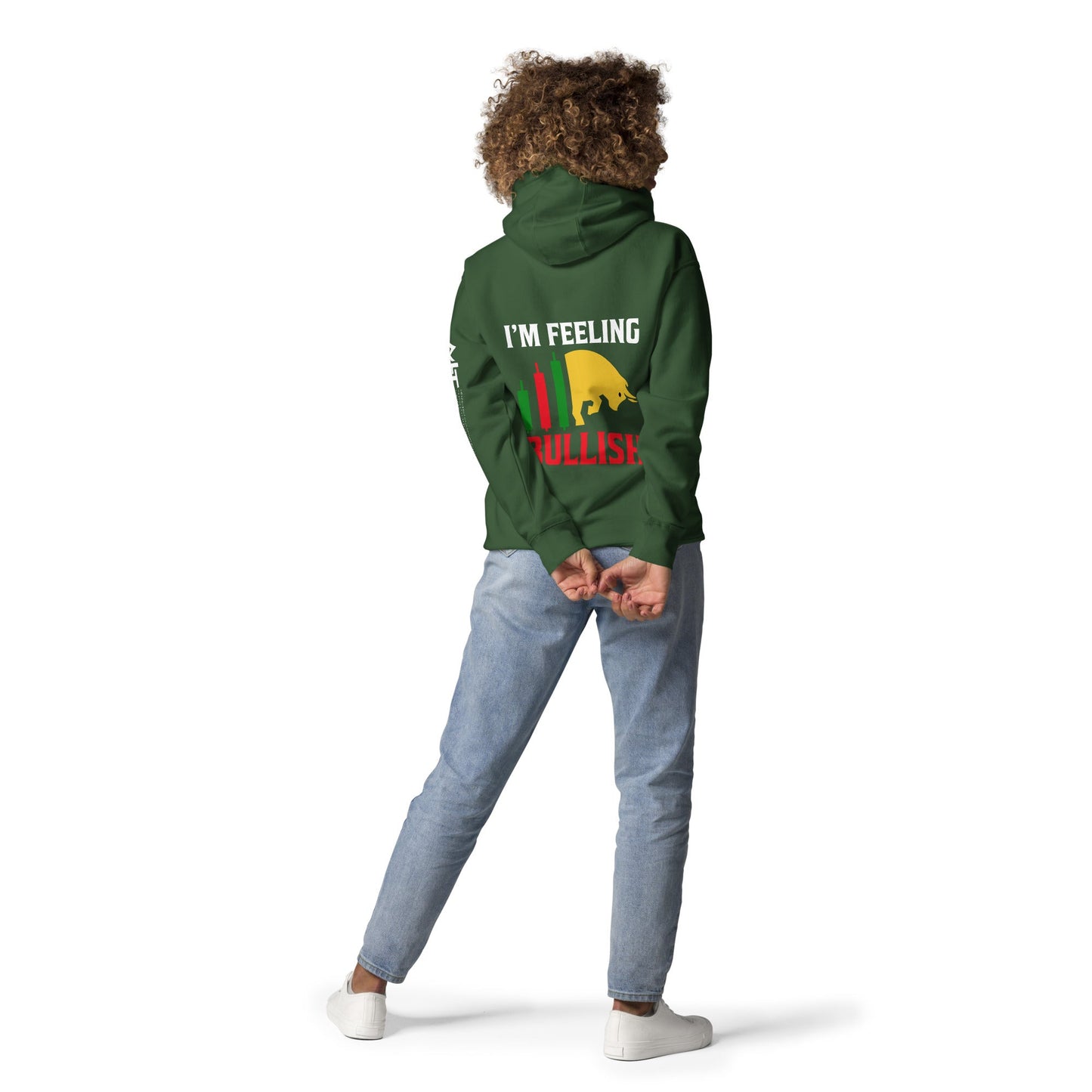 I'm Feeling Bullish Tanvir - Unisex Hoodie ( Back Print ) by DarkByteGear