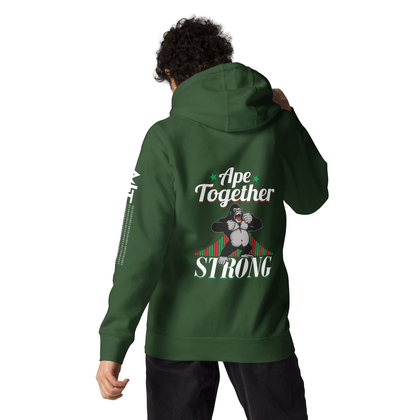 Ape together strong - Unisex Hoodie ( Back Print ) by DarkByteGear