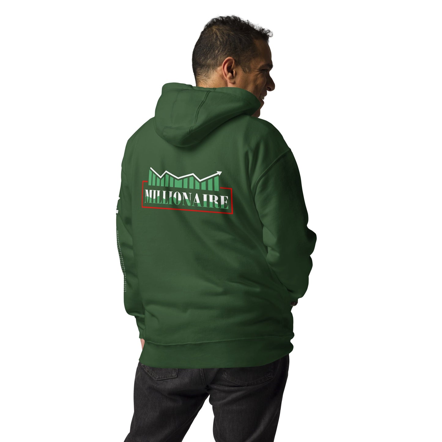 Millionaire - Unisex Hoodie ( Back Print ) by DarkByteGear
