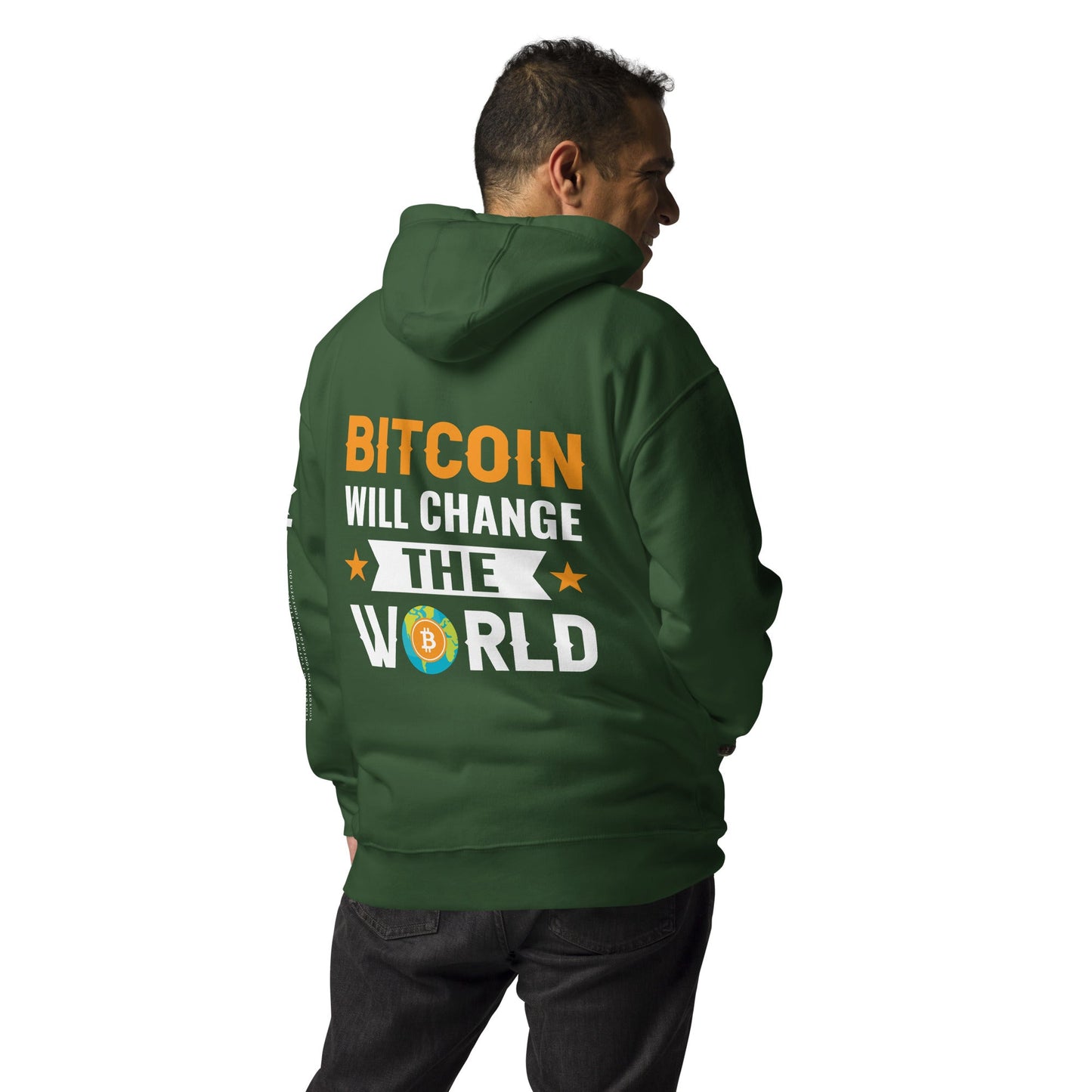 Bitcoin will change the World Unisex Hoodie by DarkByteGear