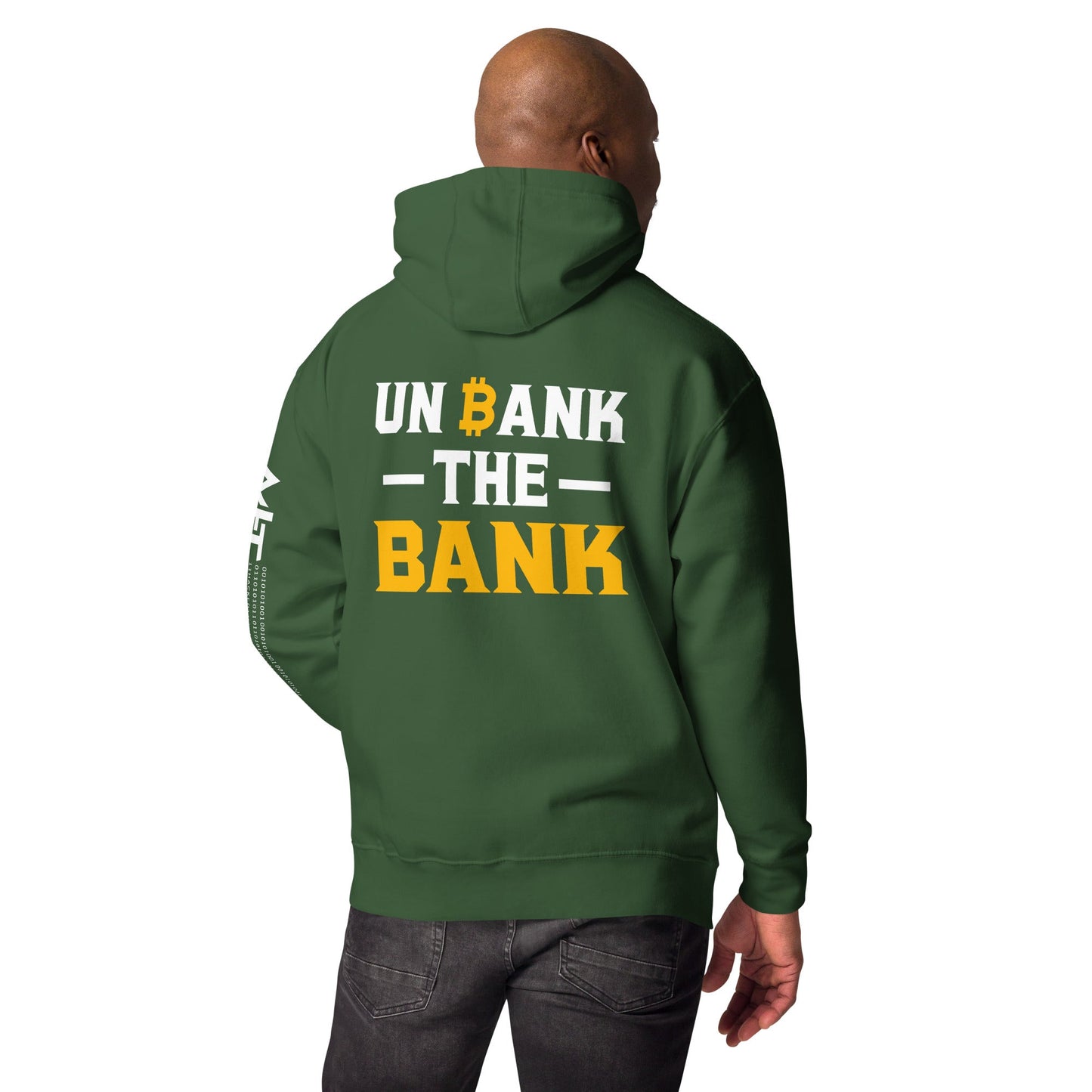 Unbank the Bank - Unisex Hoodie ( Back Print ) by DarkByteGear