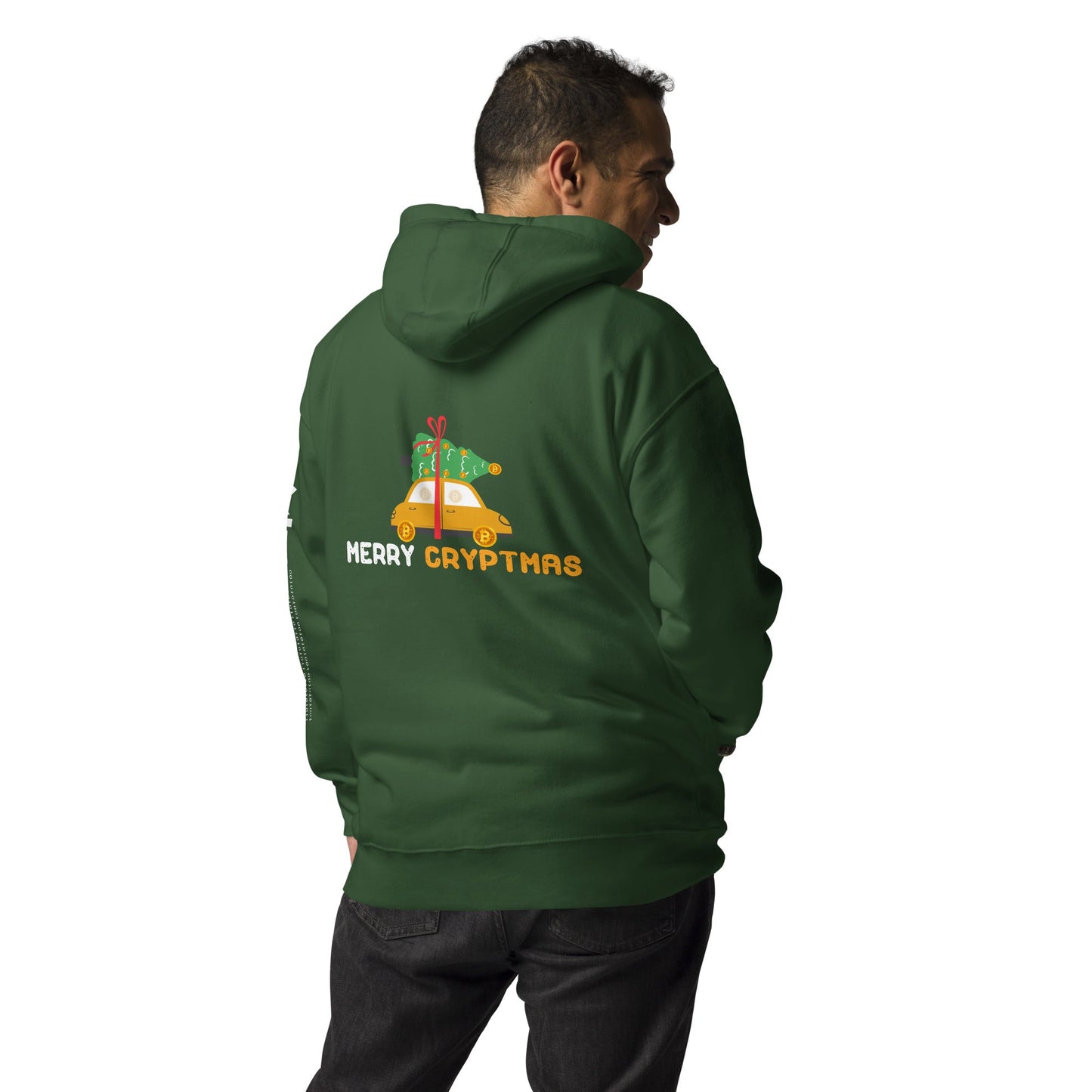 Merry Cryptmas - Unisex Hoodie ( Back Print ) by DarkByteGear