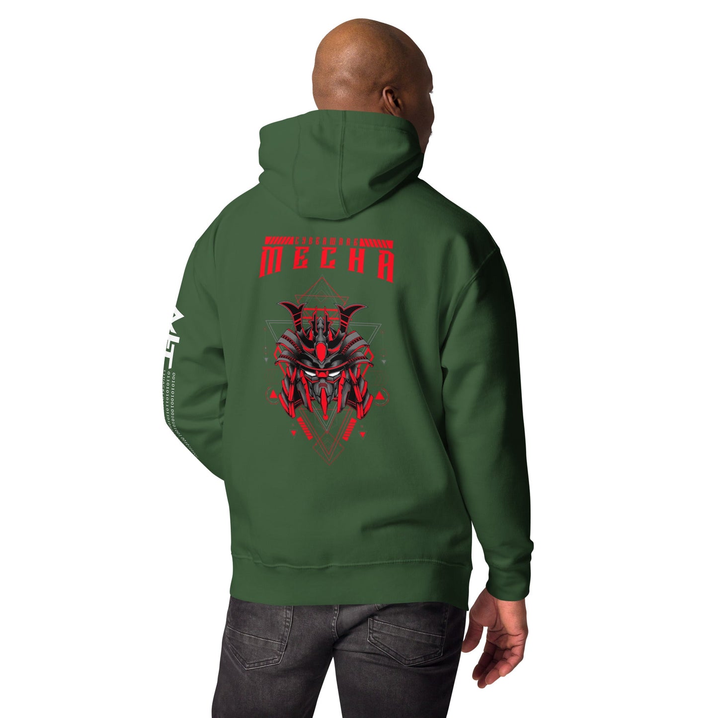CyberWare Mecha - Unisex Hoodie ( Back Print ) by DarkByteGear