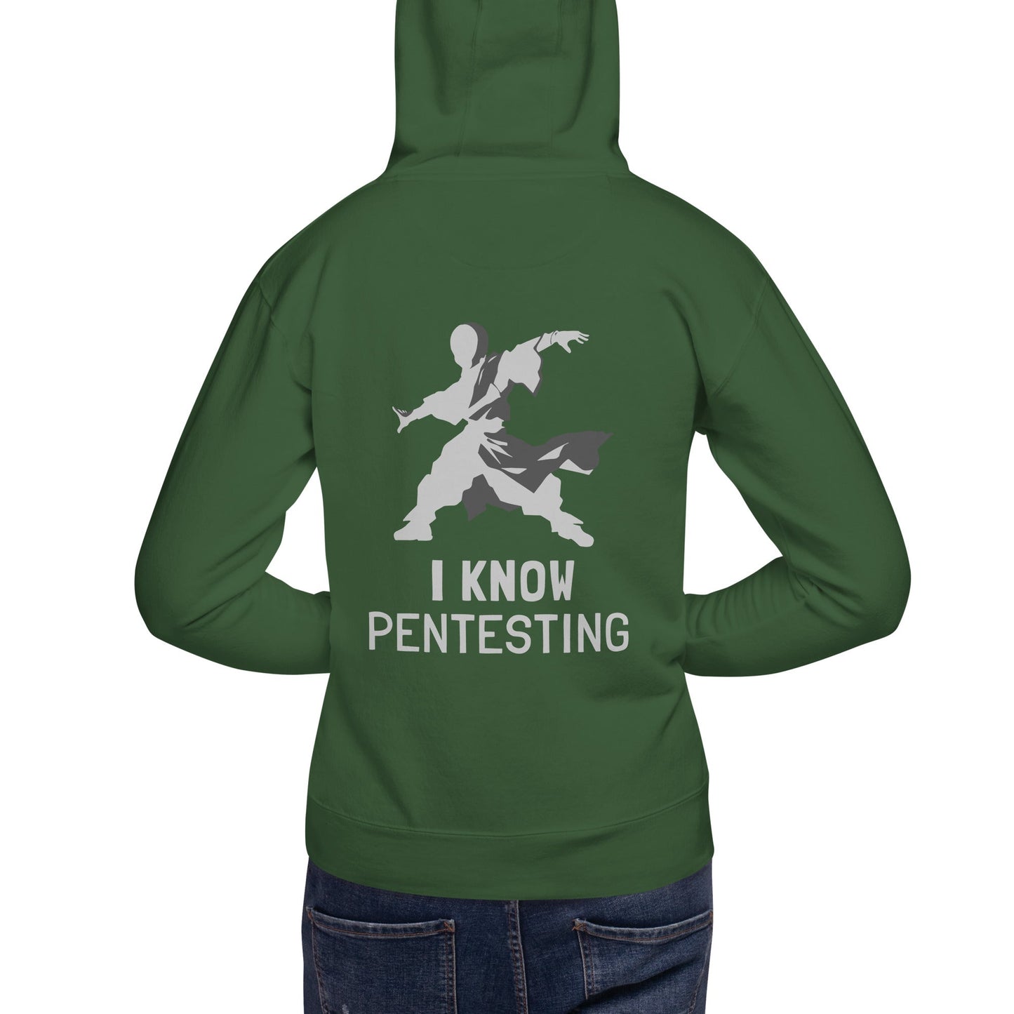 I Know Pentesting - Unisex Hoodie ( Back Print ) by DarkByteGear