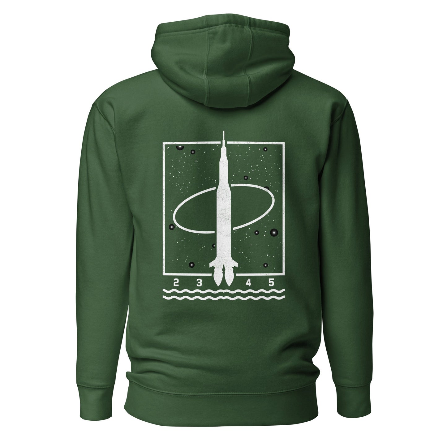 1 2 3 4 5 - Unisex Hoodie (back print) by DarkByteGear
