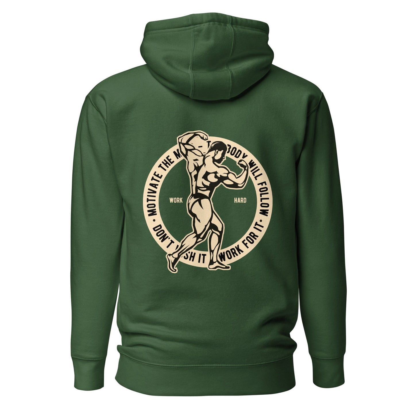 Motivate the Mind - Unisex Hoodie ( Back Print ) by DarkByteGear