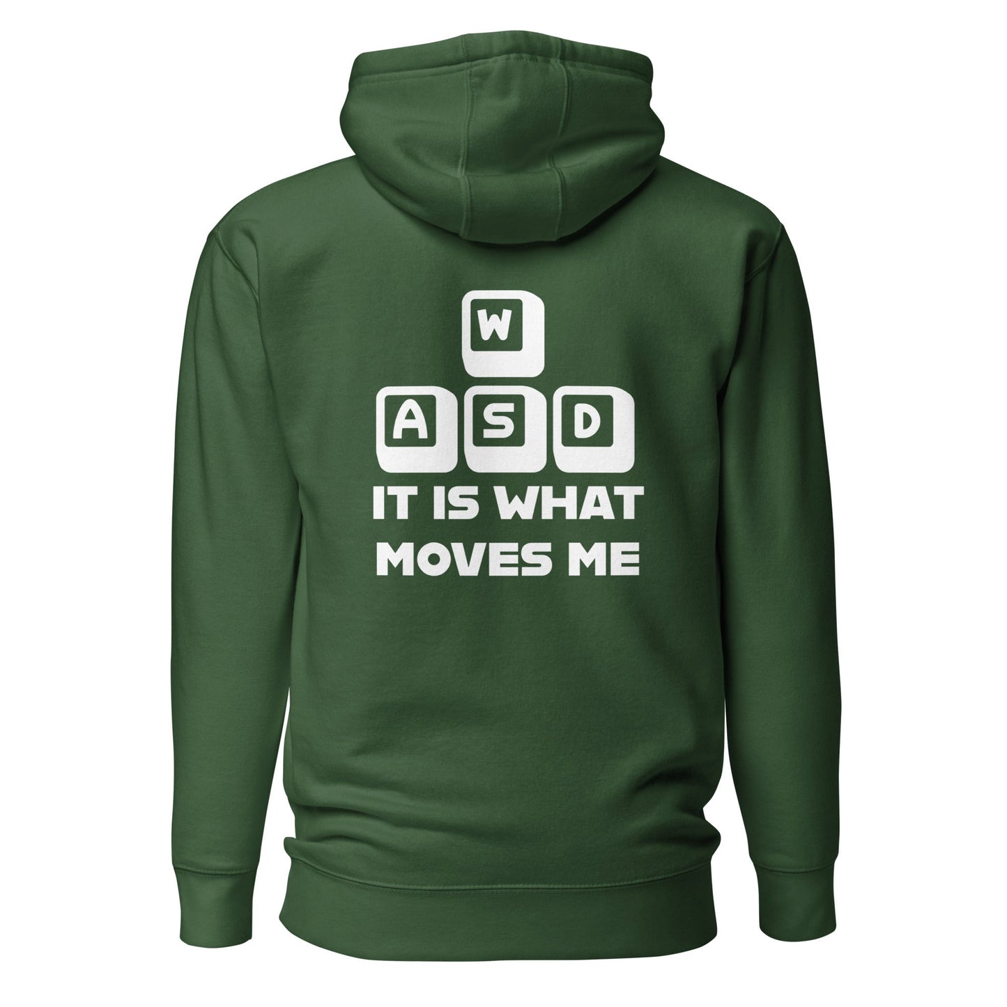 It is what moves me - Unisex Hoodie (back print) by DarkByteGear