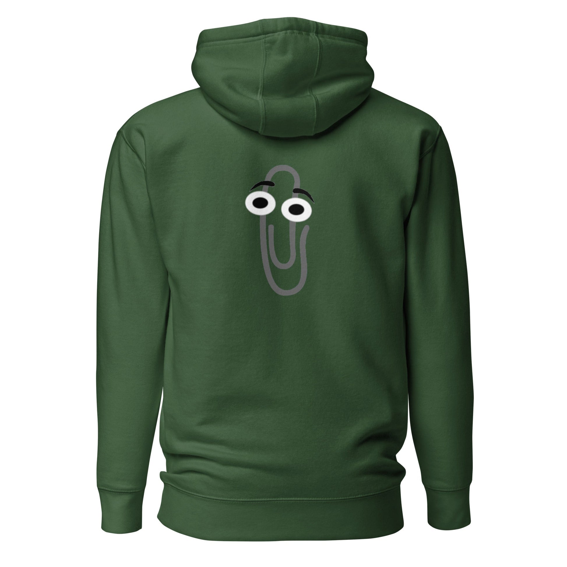 Poor Clippy - Unisex Hoodie (back print) by DarkByteGear