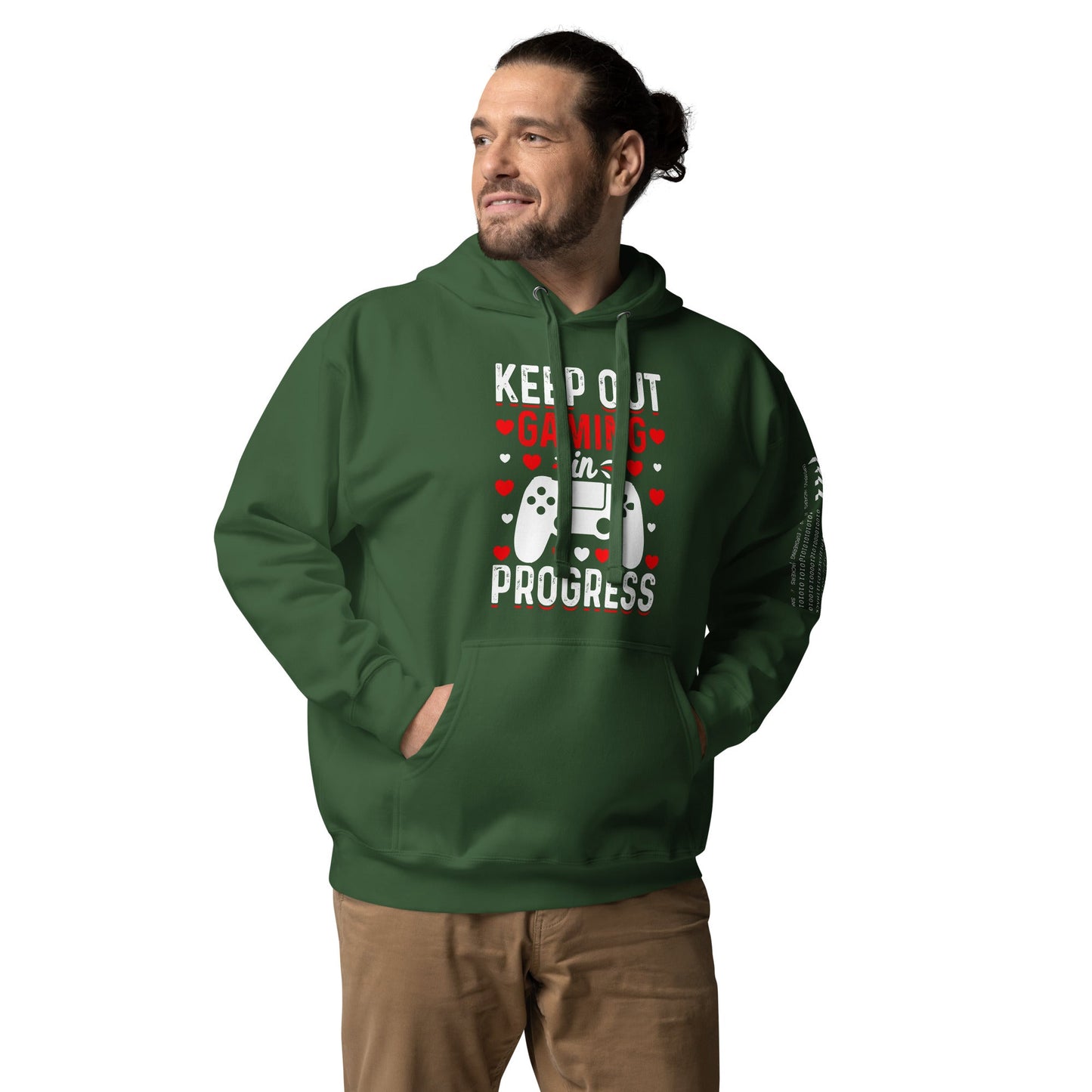 Keep out Gaming in Progress Unisex Hoodie by DarkByteGear