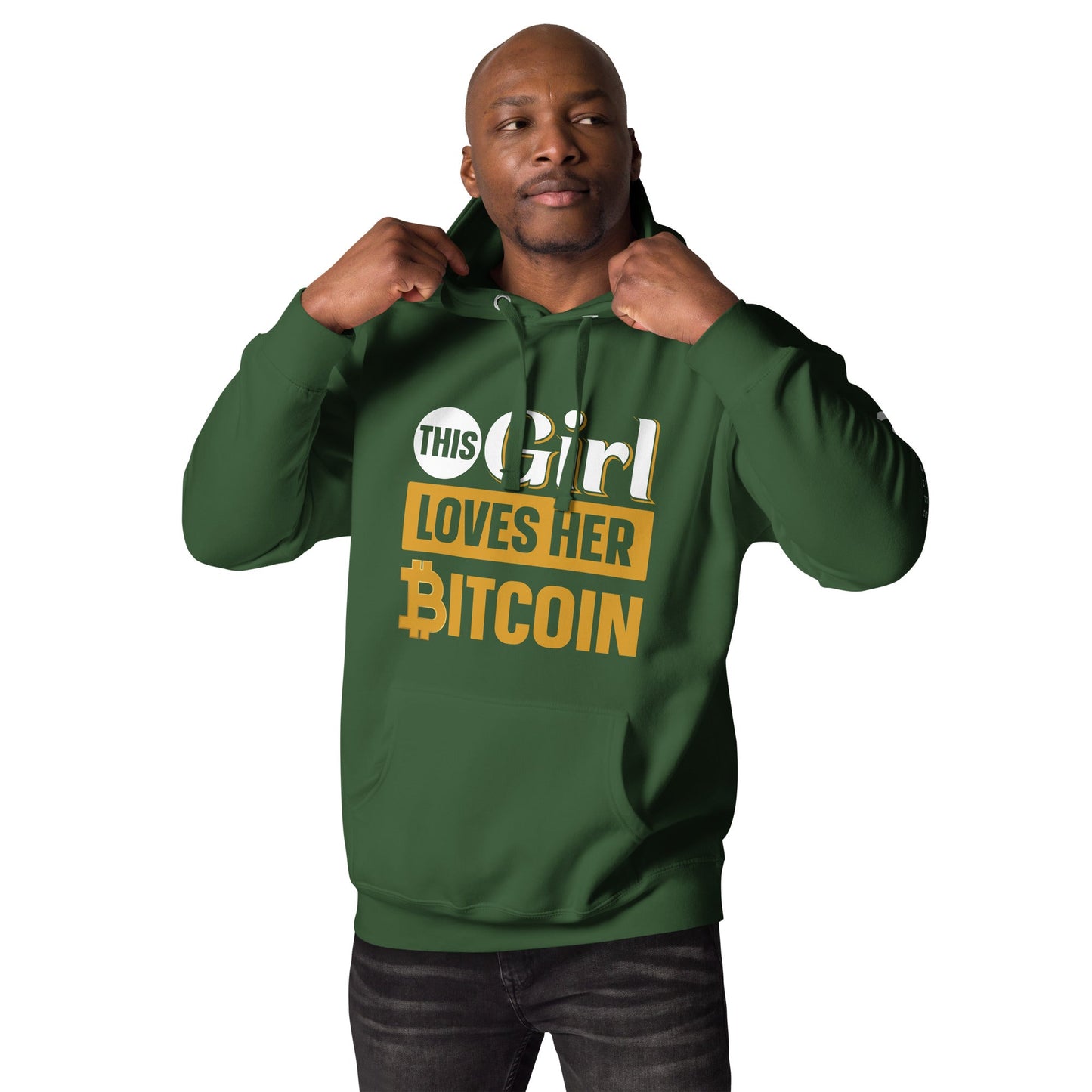 This Girl love her Bitcoin Unisex Hoodie by DarkByteGear