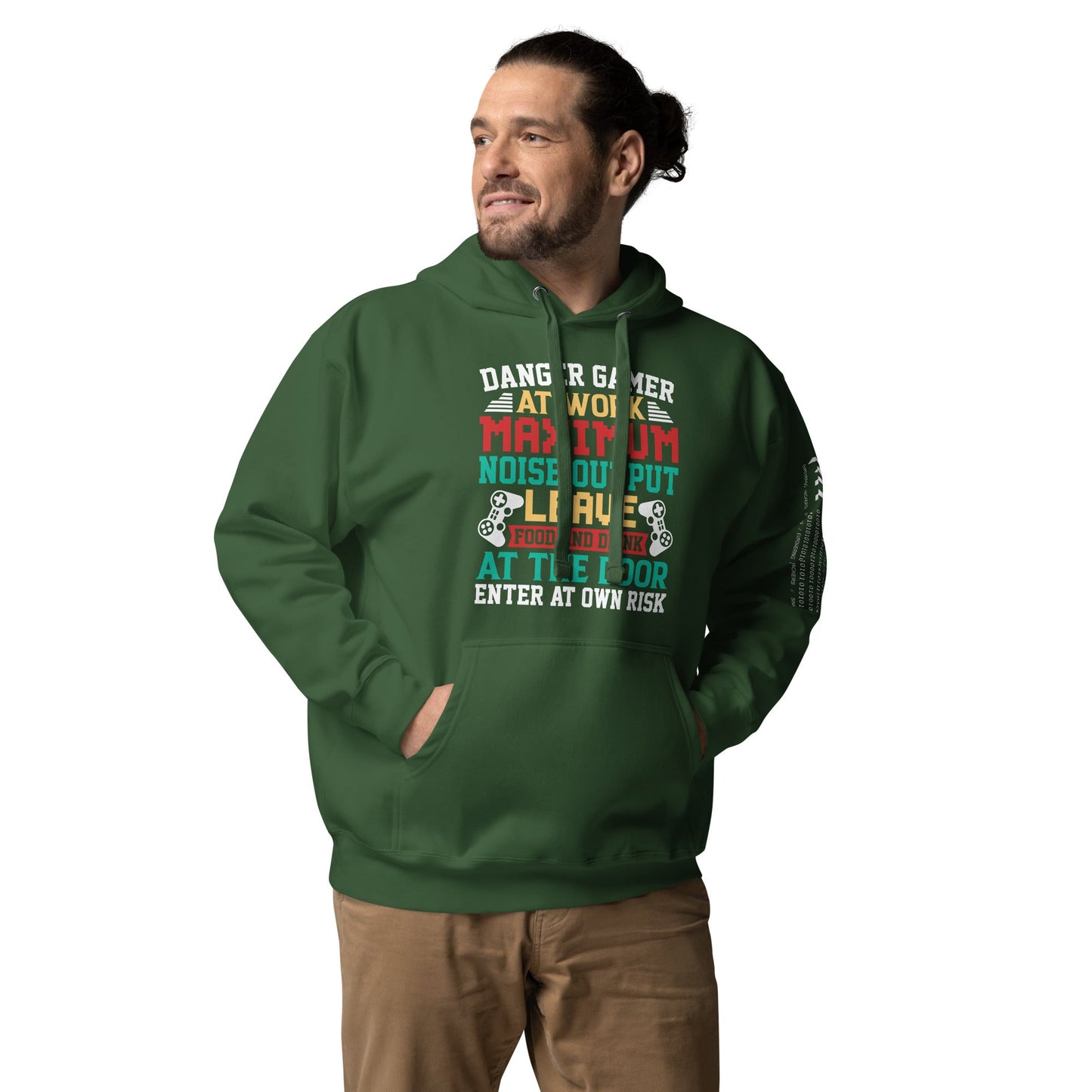 Danger Gamer Enter At Own Risk - Unisex Hoodie by DarkByteGear