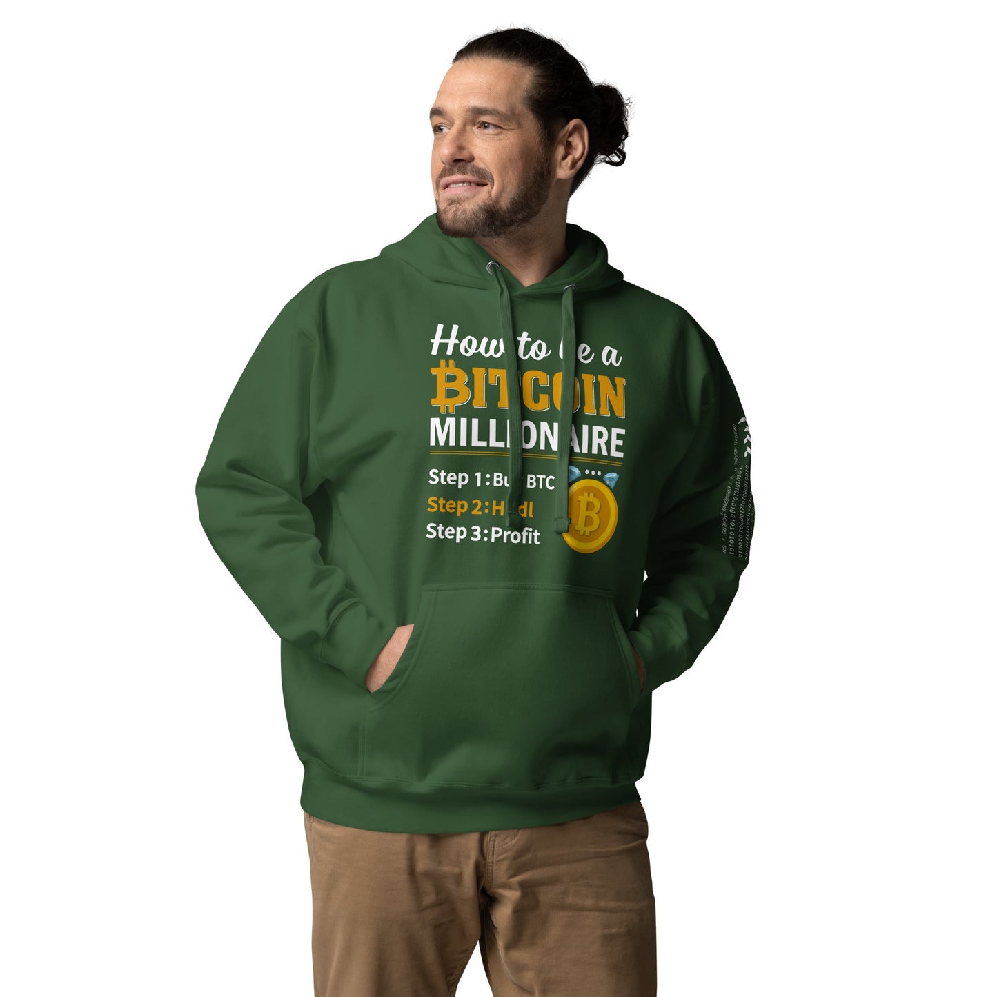 How to be a Bitcoin Millionaire Unisex Hoodie by DarkByteGear