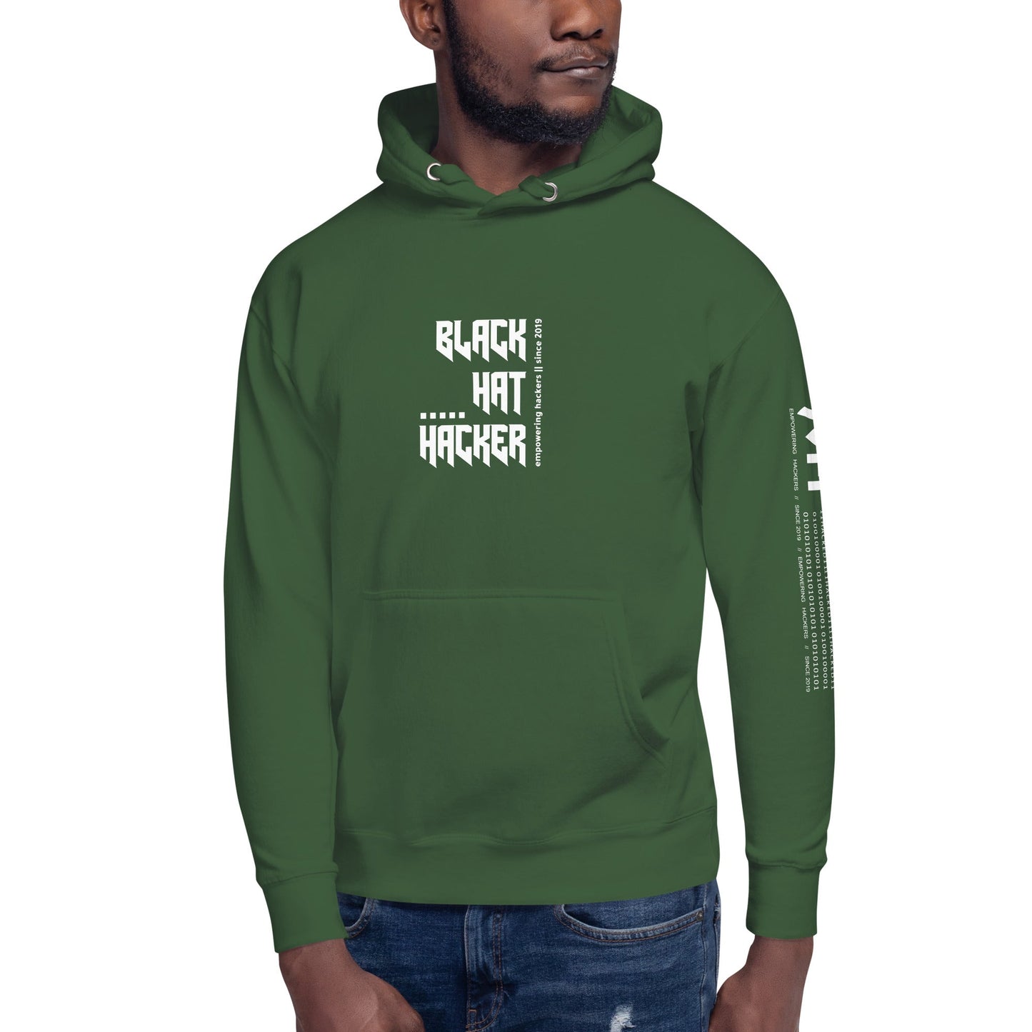 Black Hat Hacker V14 Unisex Hoodie by DarkByteGear