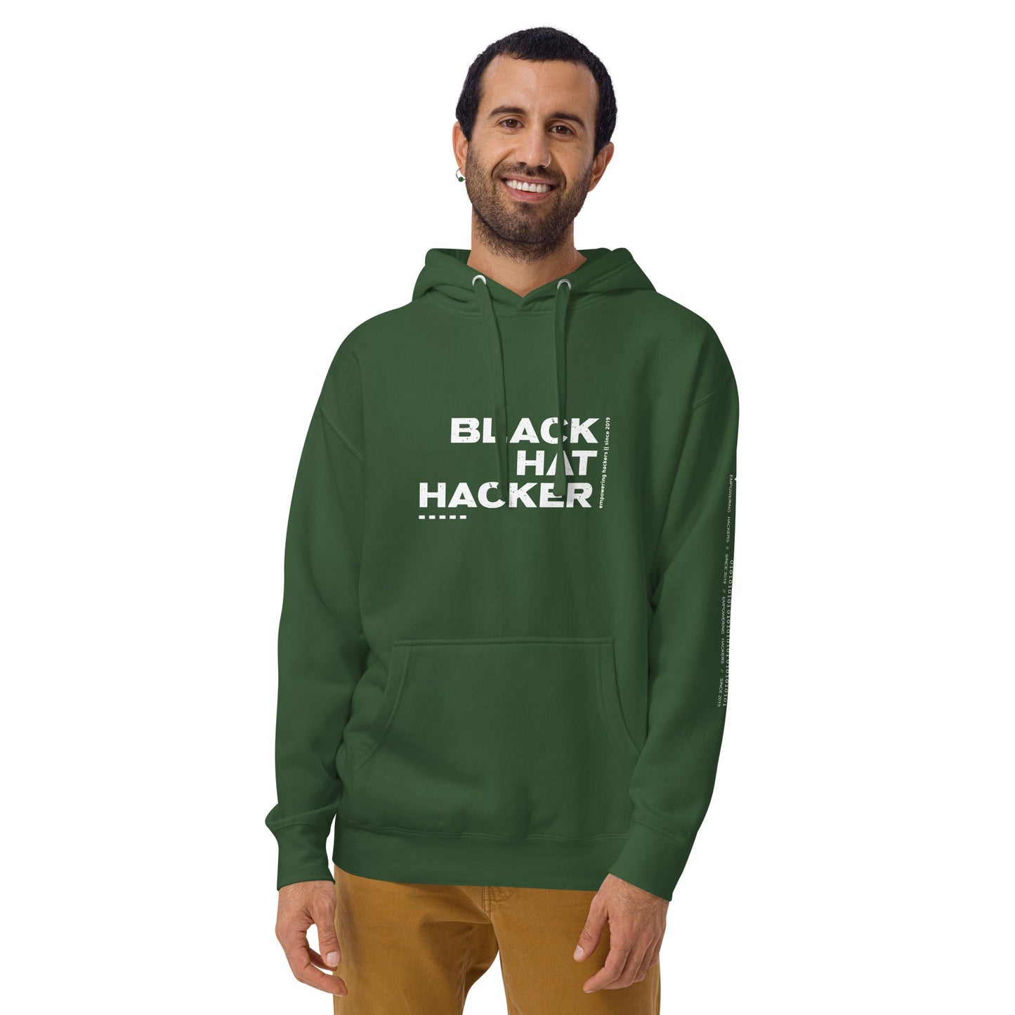 Black Hat Hacker V6 Unisex Hoodie by DarkByteGear