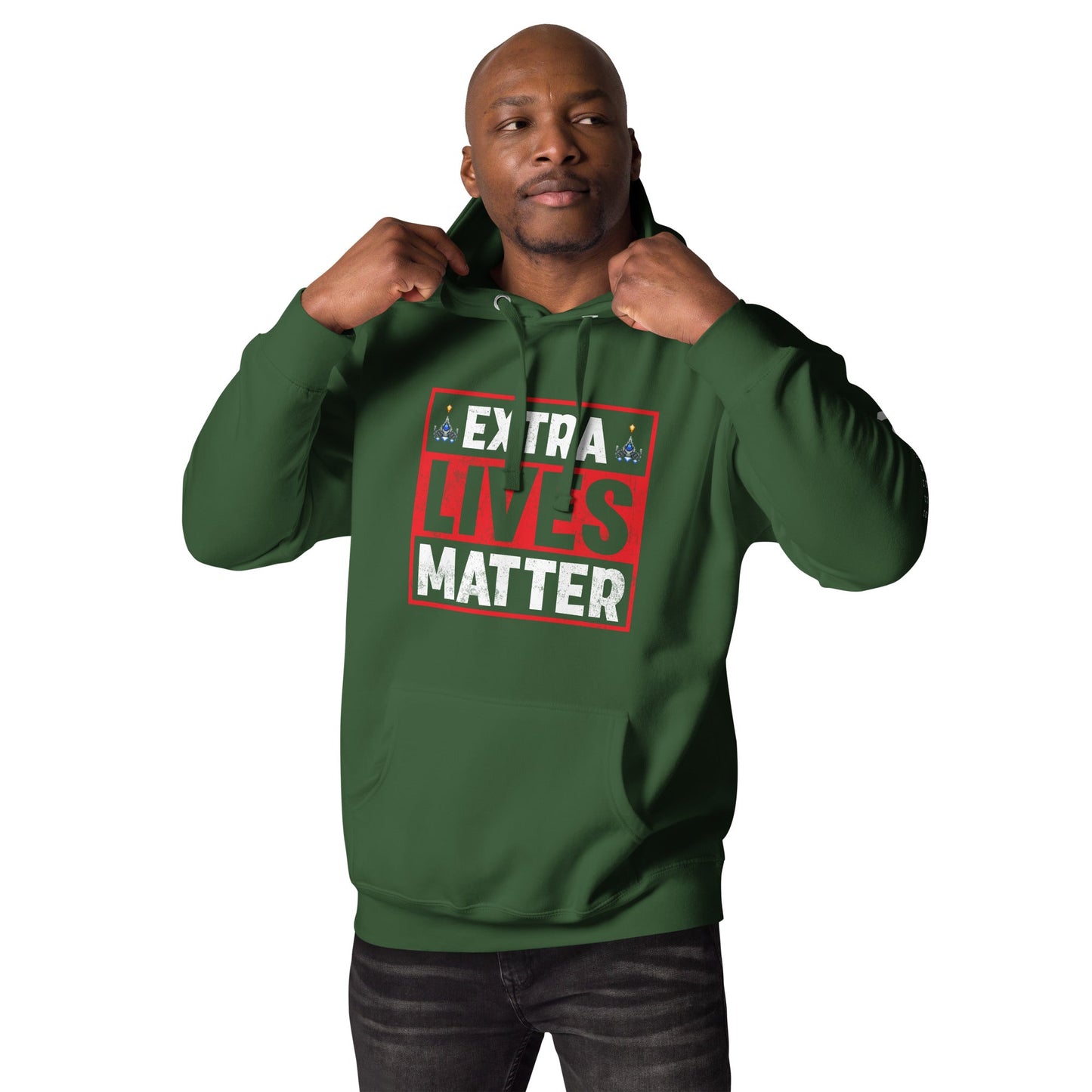 Extra Lives Matter Unisex Hoodie by DarkByteGear