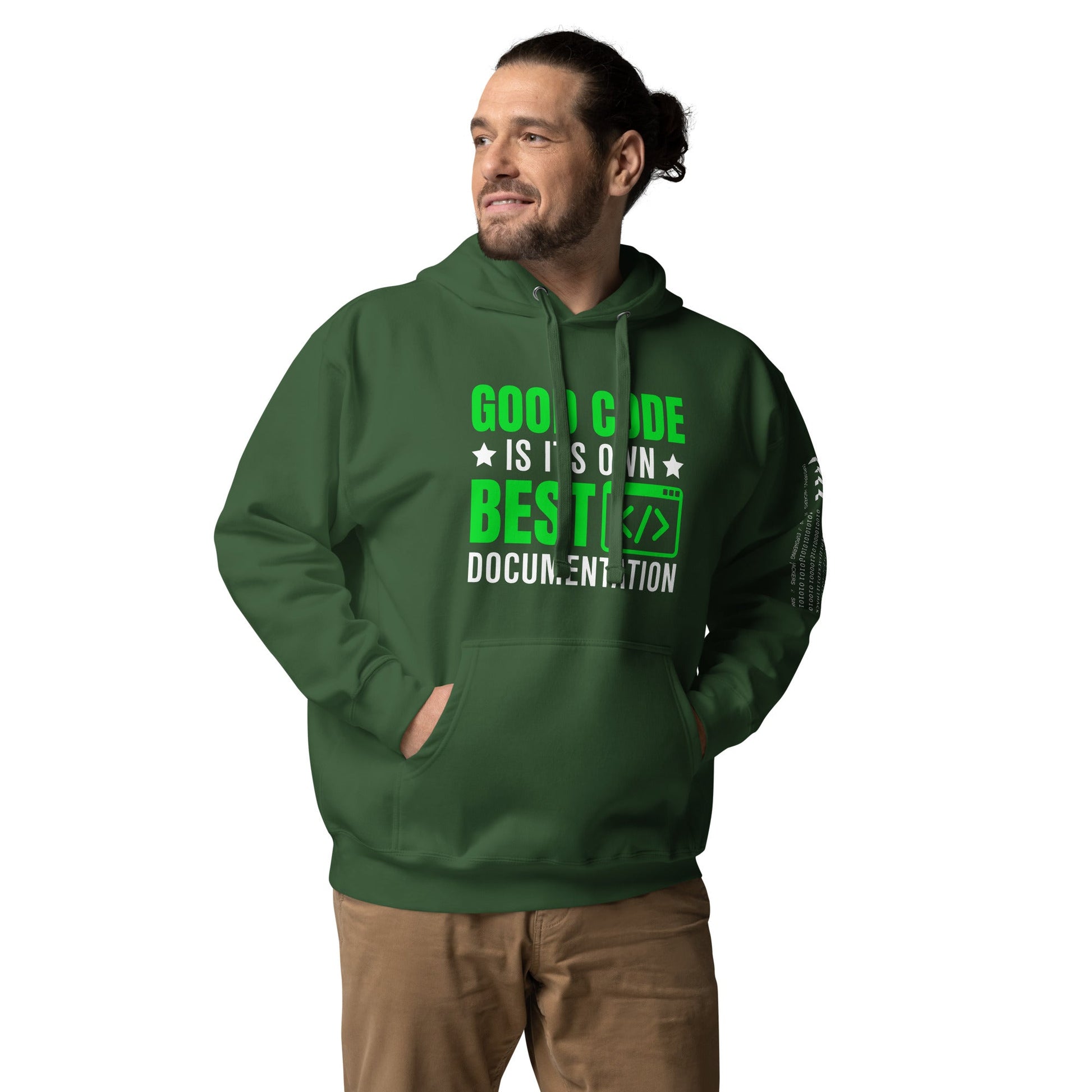 Good Code is in its own best documentation Unisex Hoodie by DarkByteGear