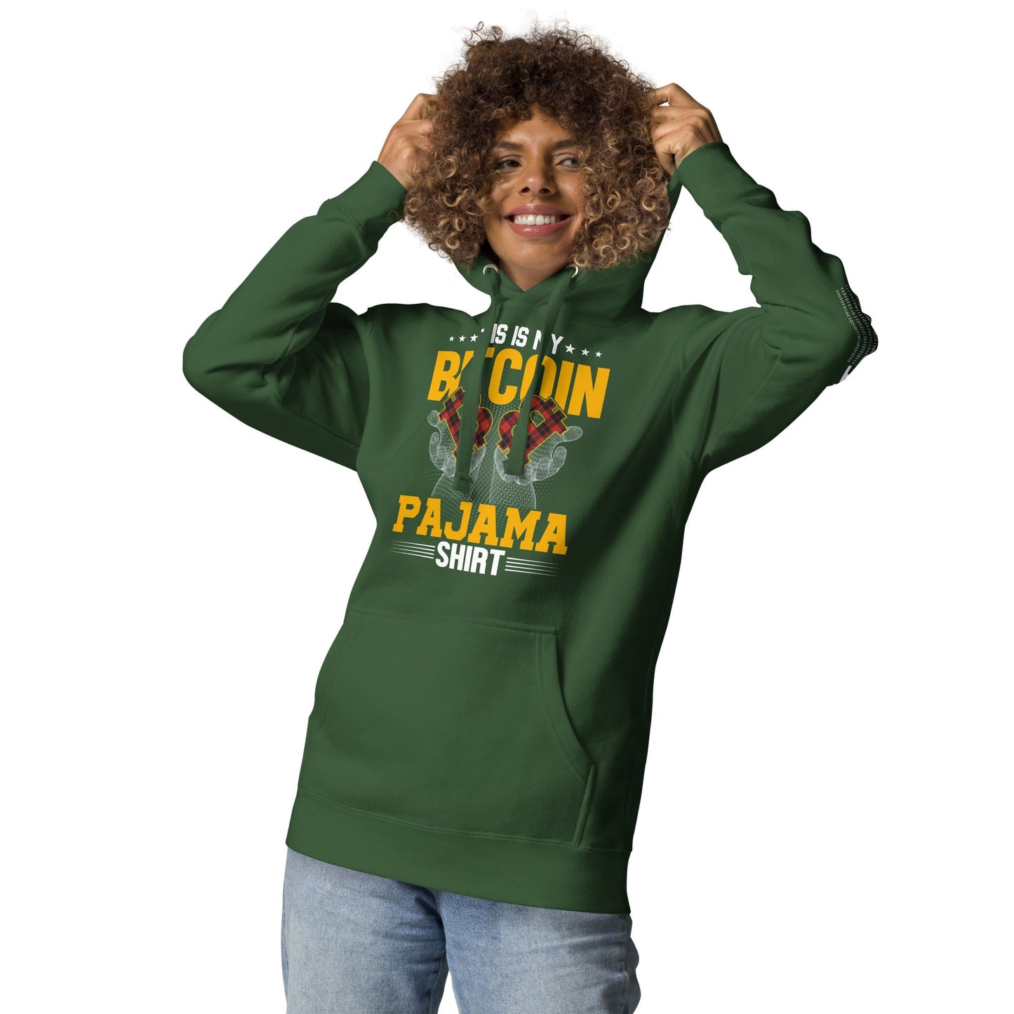 This is My Bitcoin Pajama Shirt Unisex Hoodie by DarkByteGear