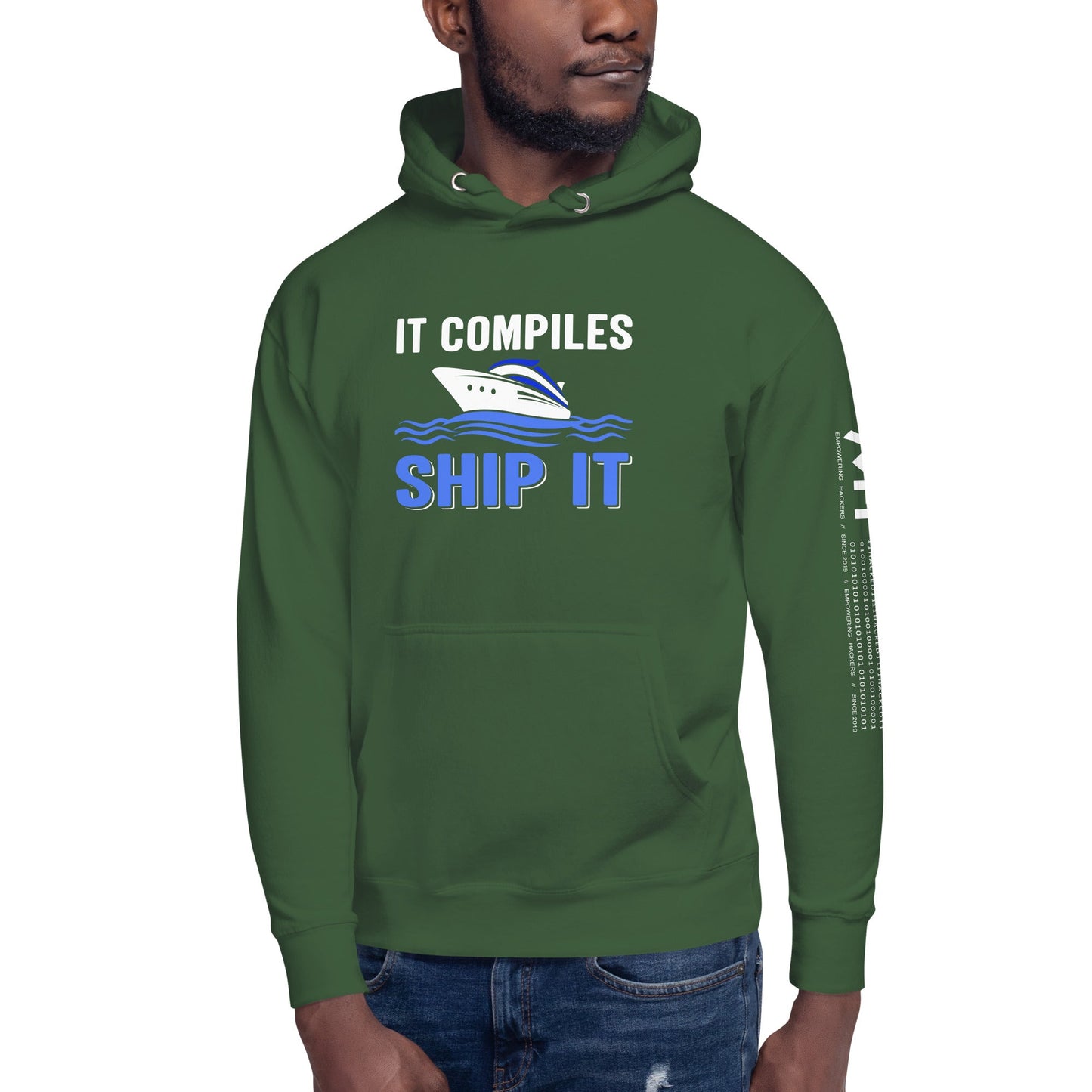 It Compiles, Ship it Unisex Hoodie by DarkByteGear