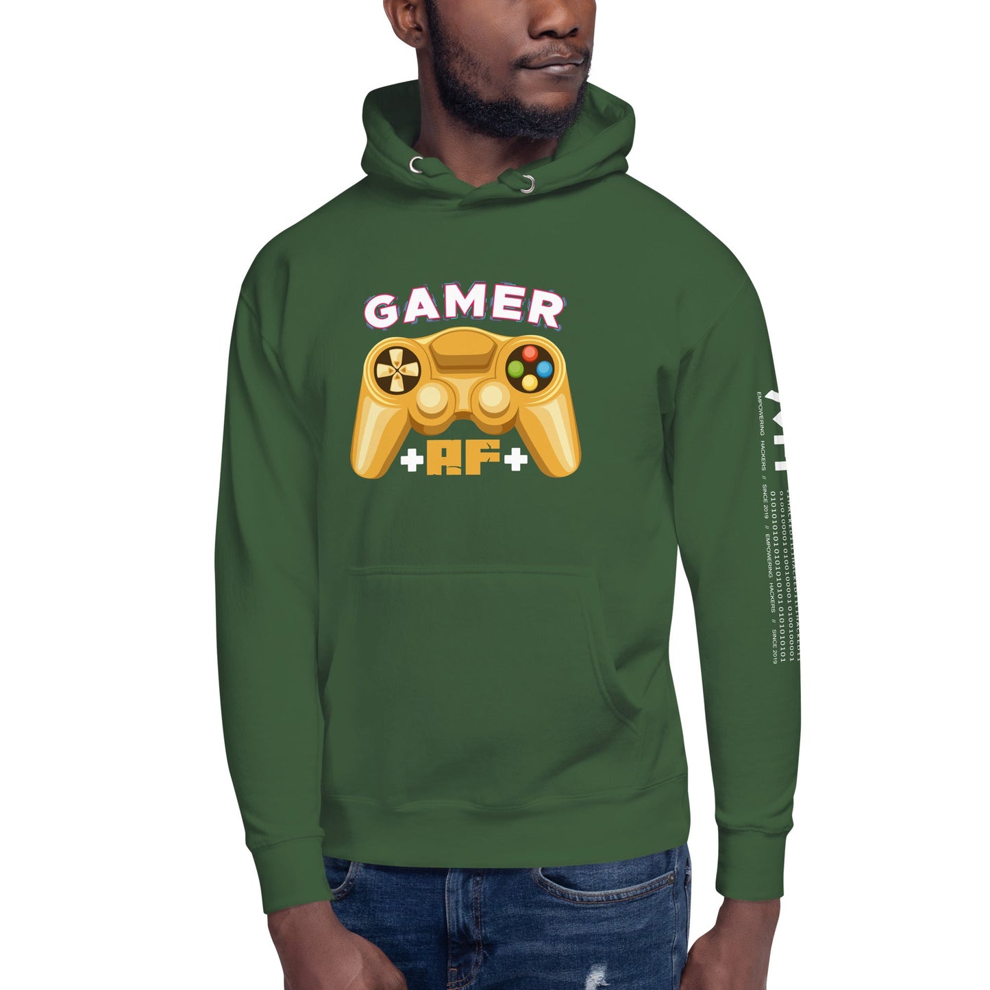 Gamer AF Unisex Hoodie by DarkByteGear