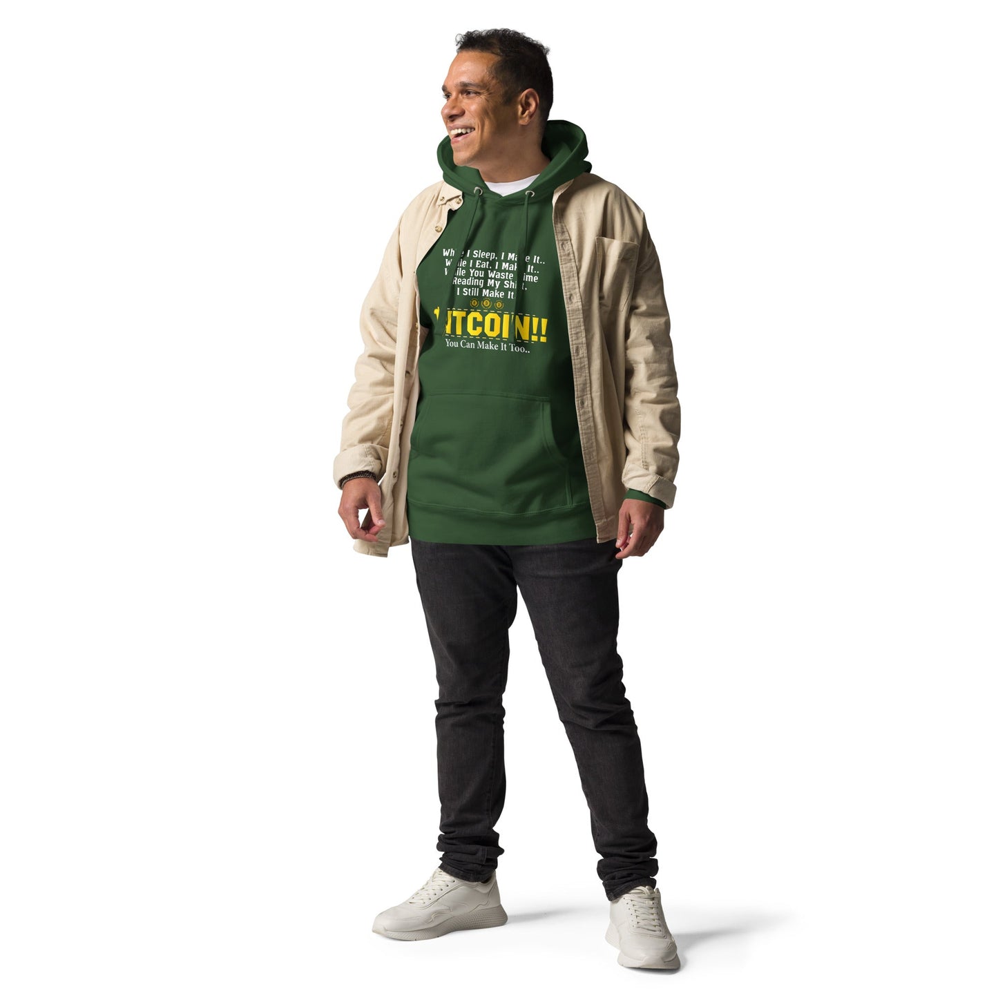 Bitcoin! You can Make it too Unisex Hoodie by DarkByteGear