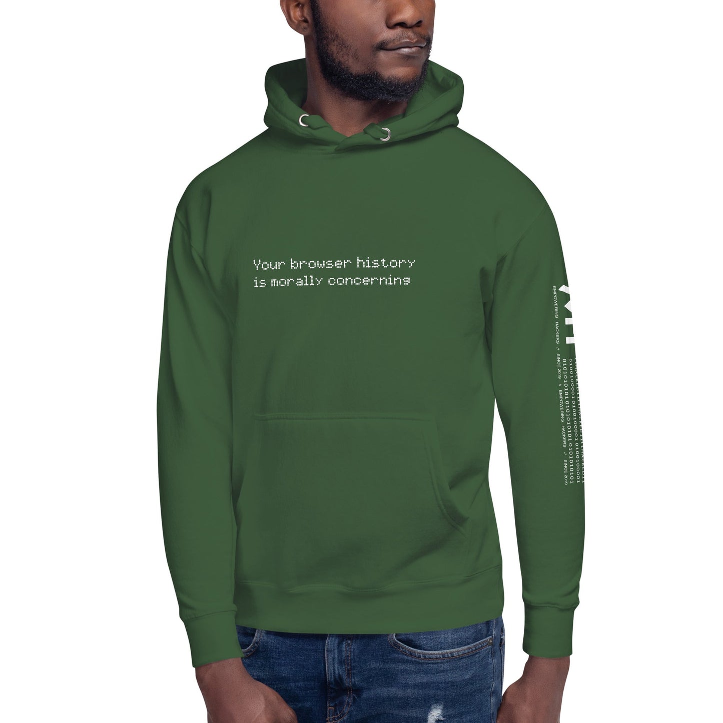 Your Browser History is Morally Concerning V2 Unisex Hoodie by DarkByteGear
