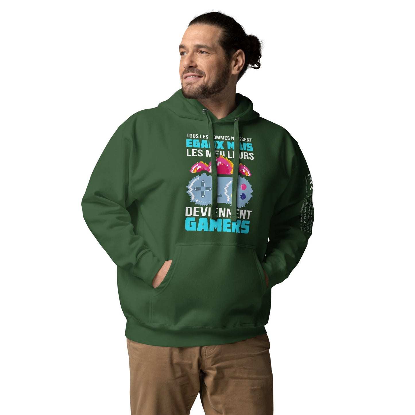 Tous Les Hommes Naissent Egaux Mais - Unisex Hoodie by DarkByteGear