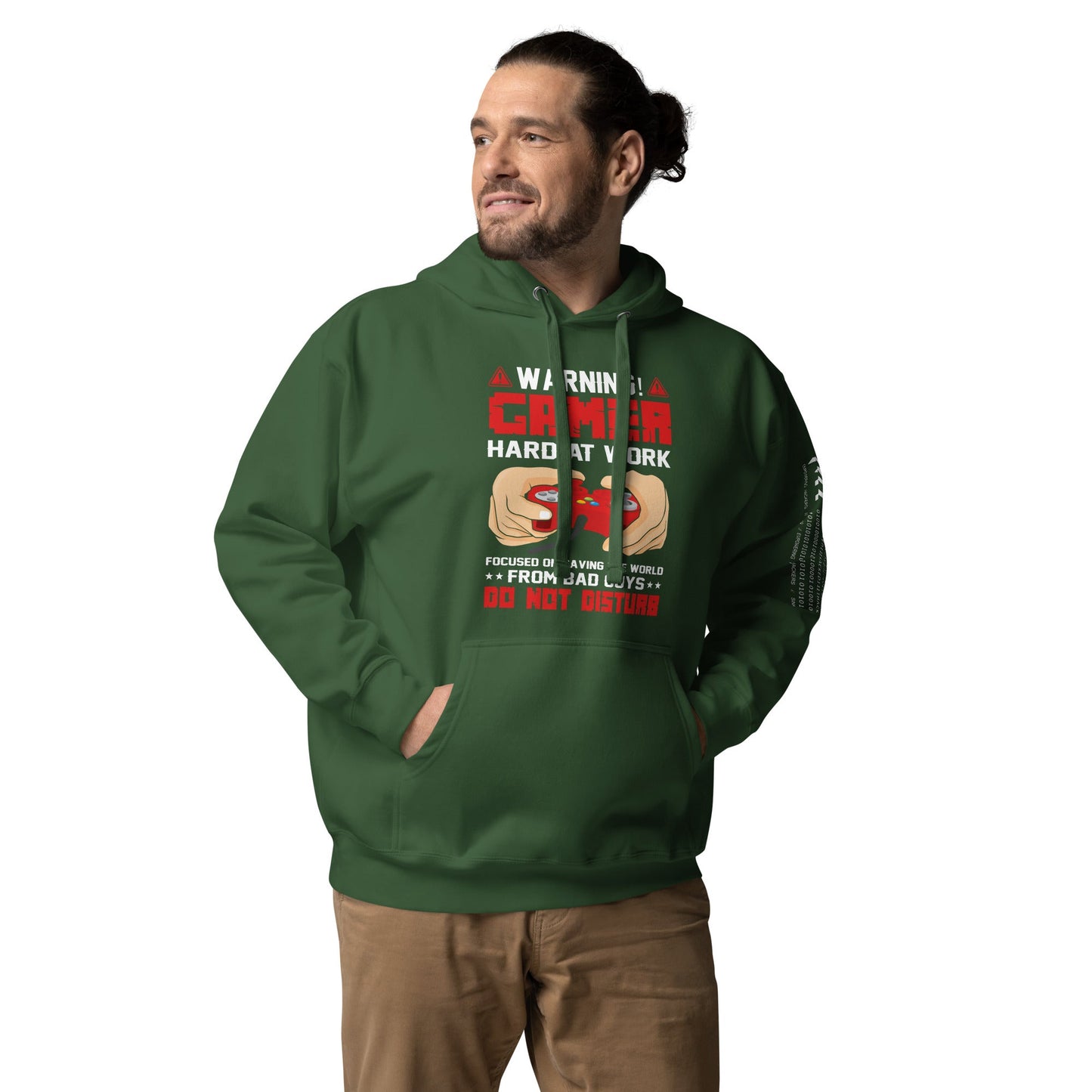 Gamer Hard at Work, Do not Disturb - Unisex Hoodie by DarkByteGear