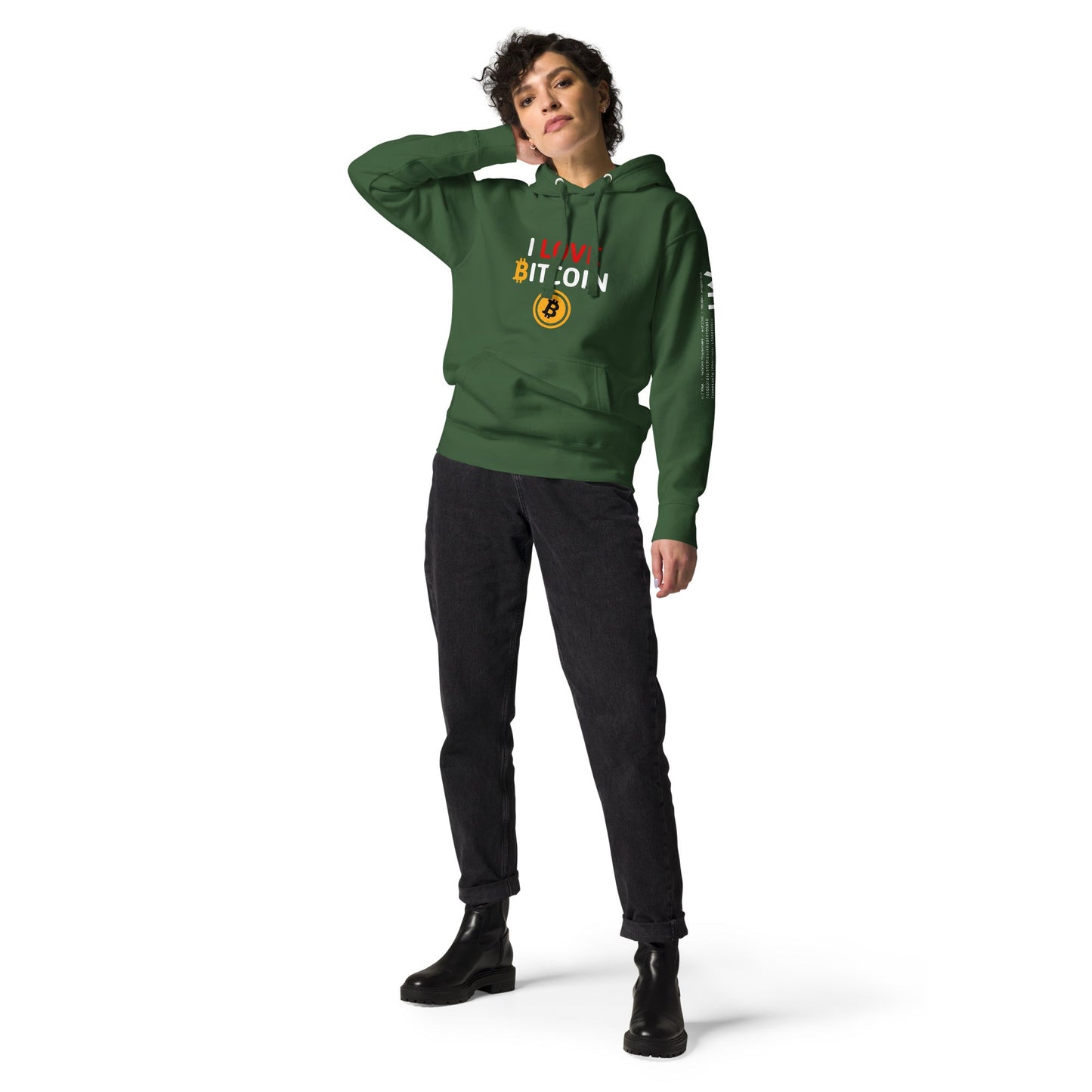 I Love Bitcoin - Unisex Hoodie by DarkByteGear