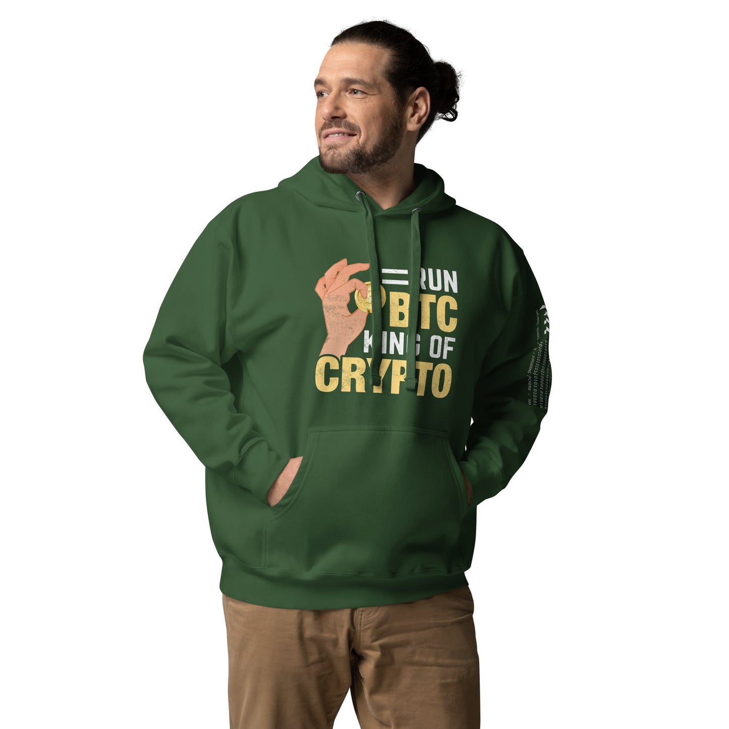 = Run BTC King of BitCoin - Unisex Hoodie by DarkByteGear