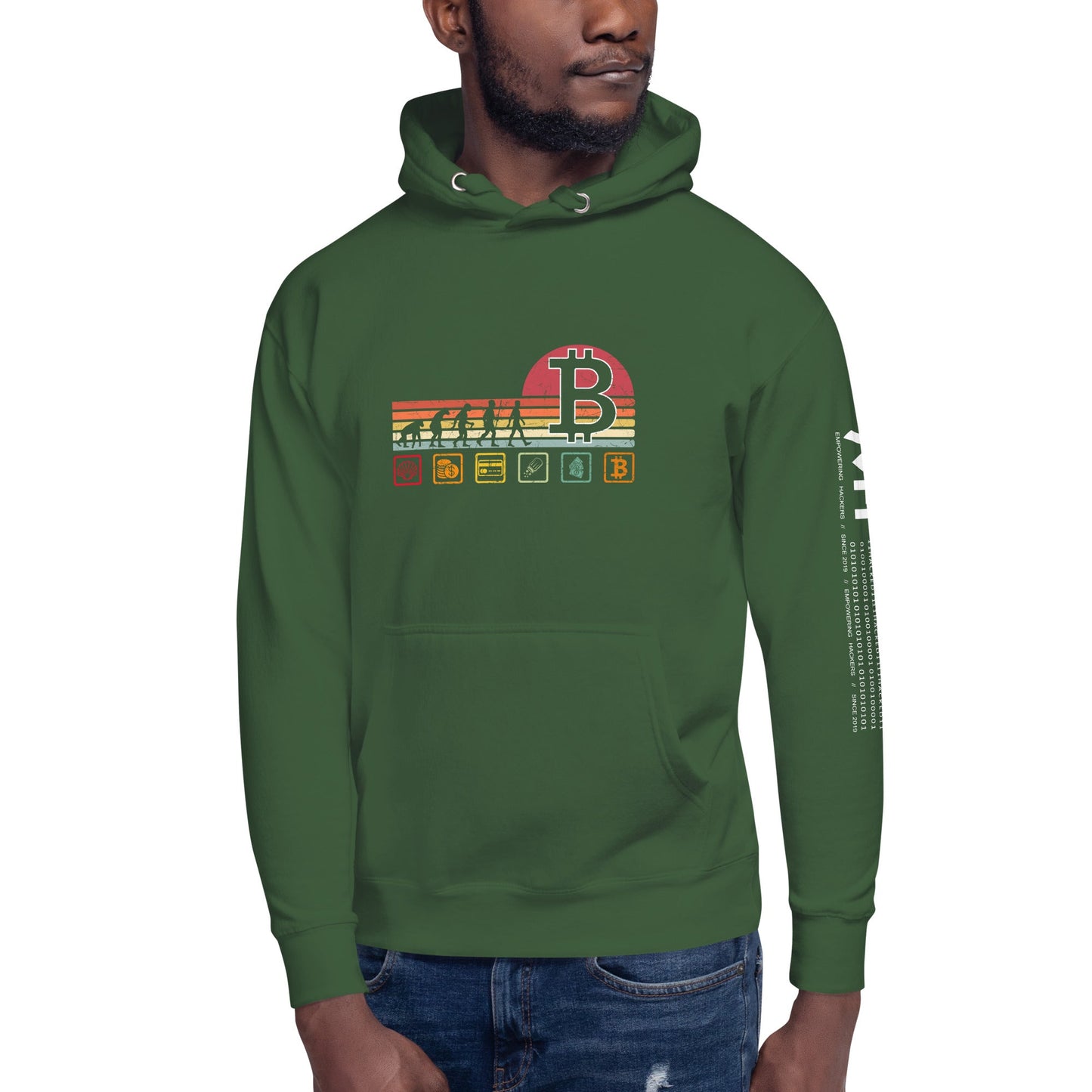 Bitcoin Evolution - Unisex Hoodie by DarkByteGear