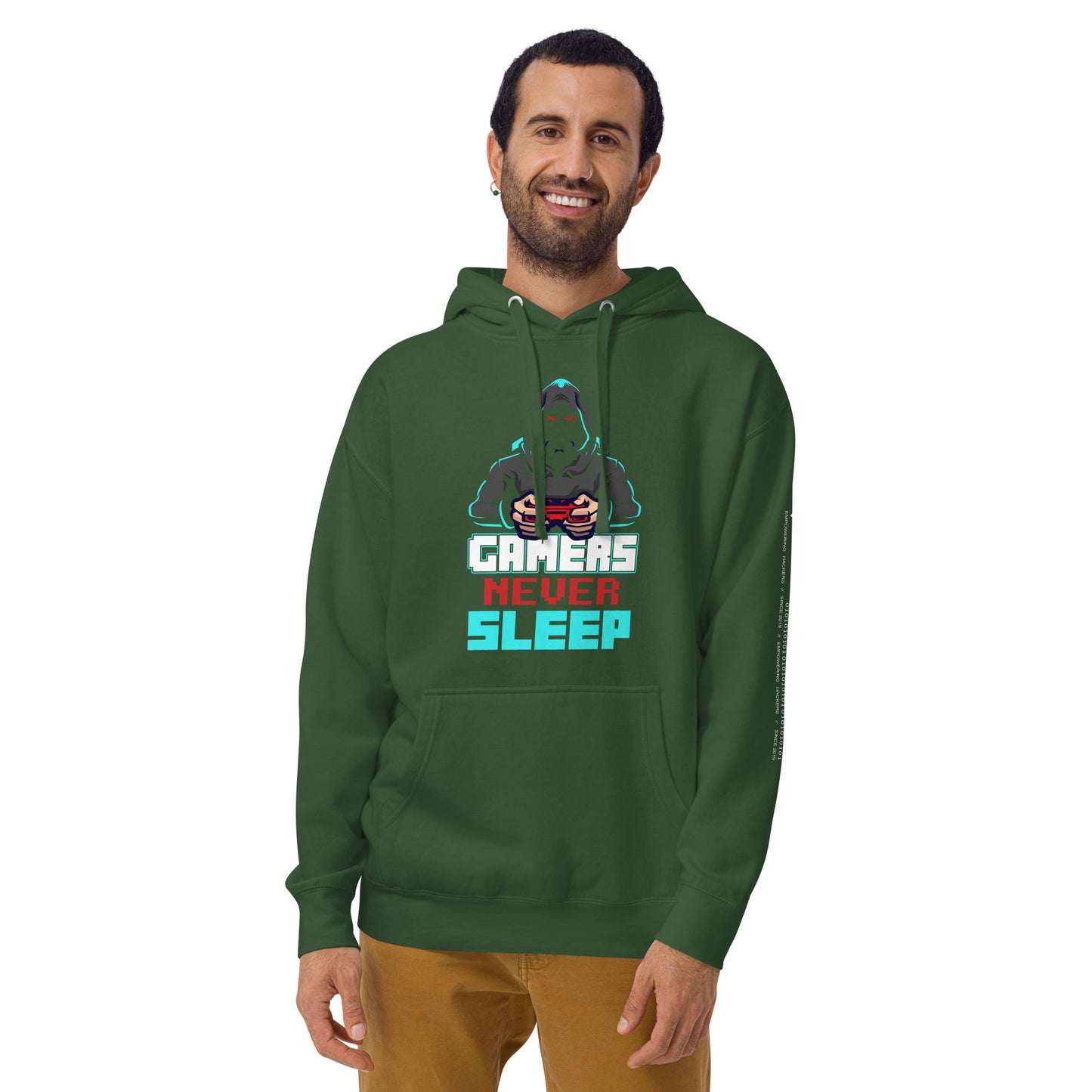 Gamers never Sleep V1 - Unisex Hoodie by DarkByteGear