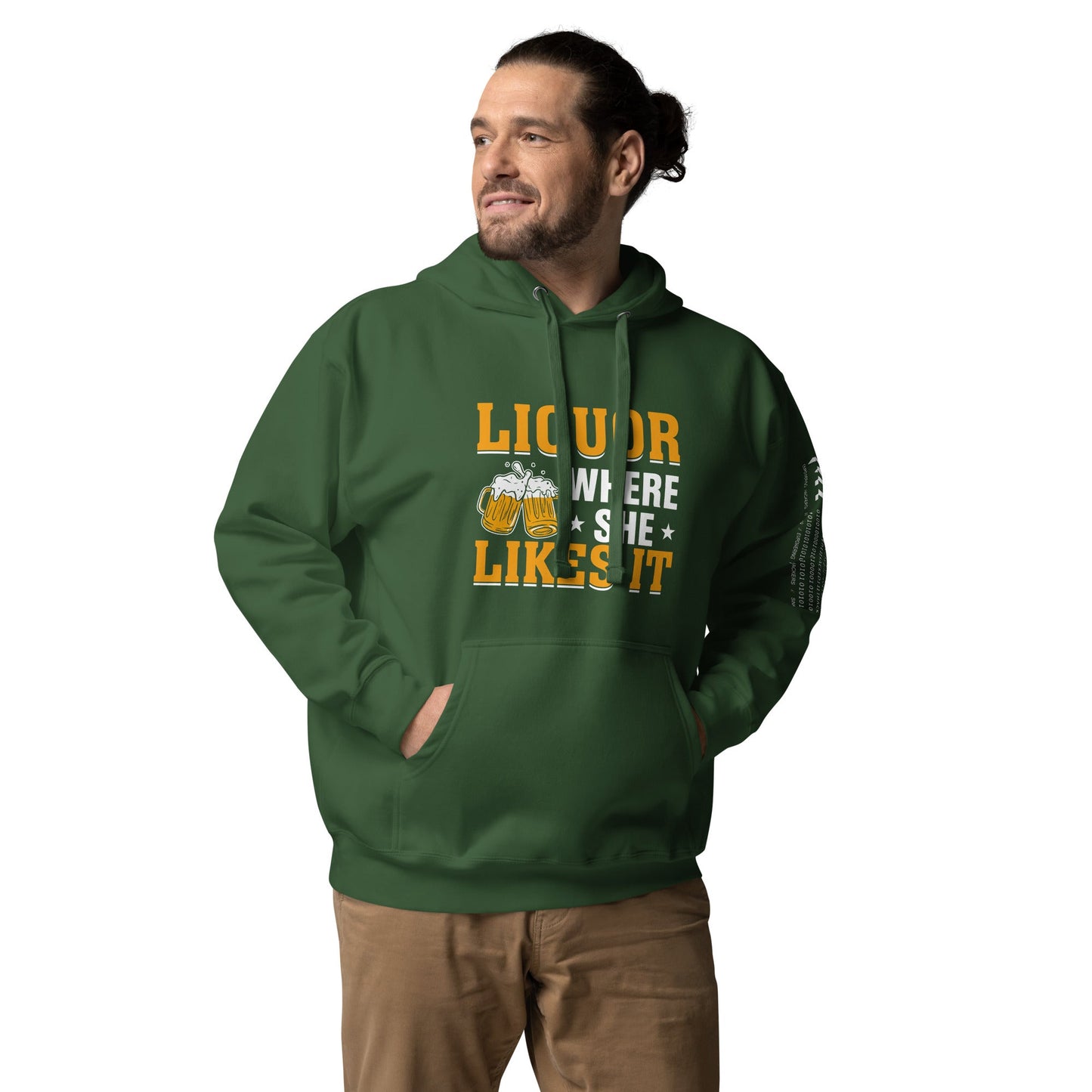 Liquor where she likes it -Unisex Hoodie by DarkByteGear