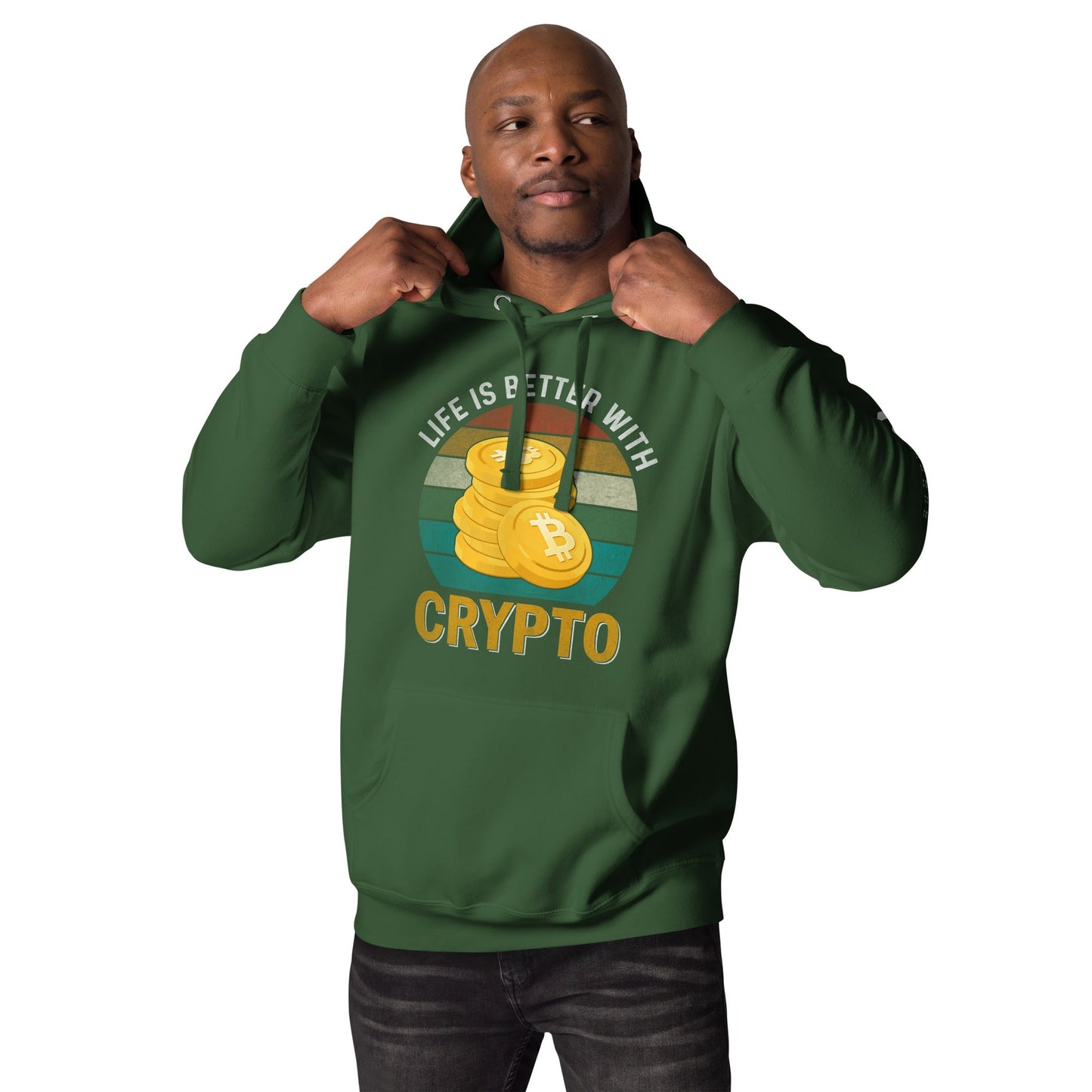 Life is Better with Bitcoin - Unisex Hoodie by DarkByteGear