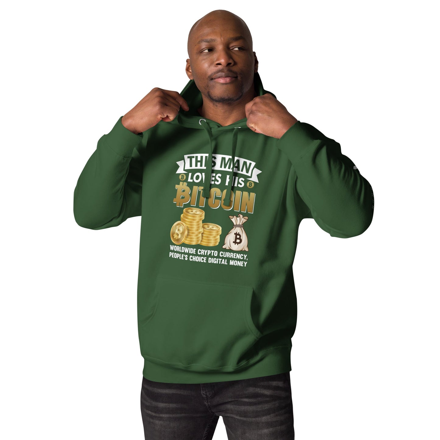 This Man loves his Bitcoin - Unisex Hoodie by DarkByteGear