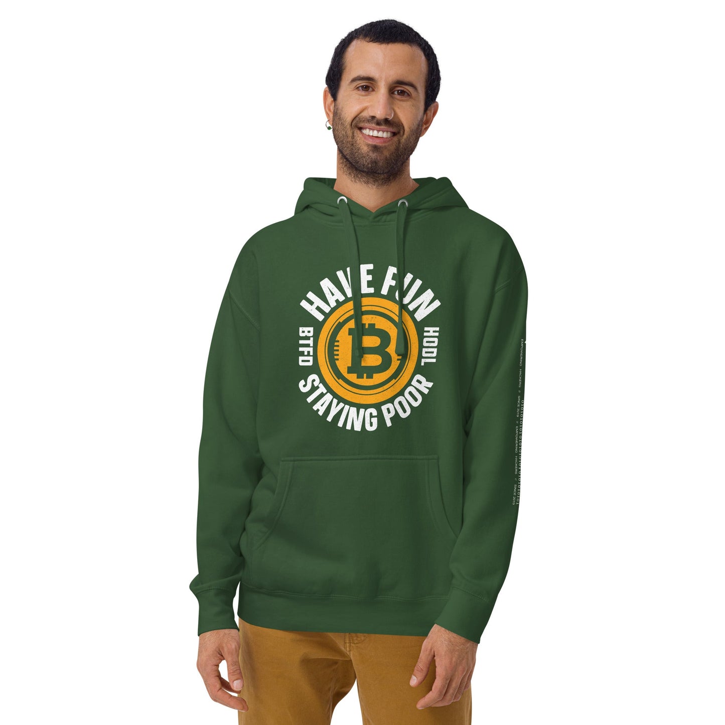 Have Fun Staying Poor Unisex Hoodie by DarkByteGear