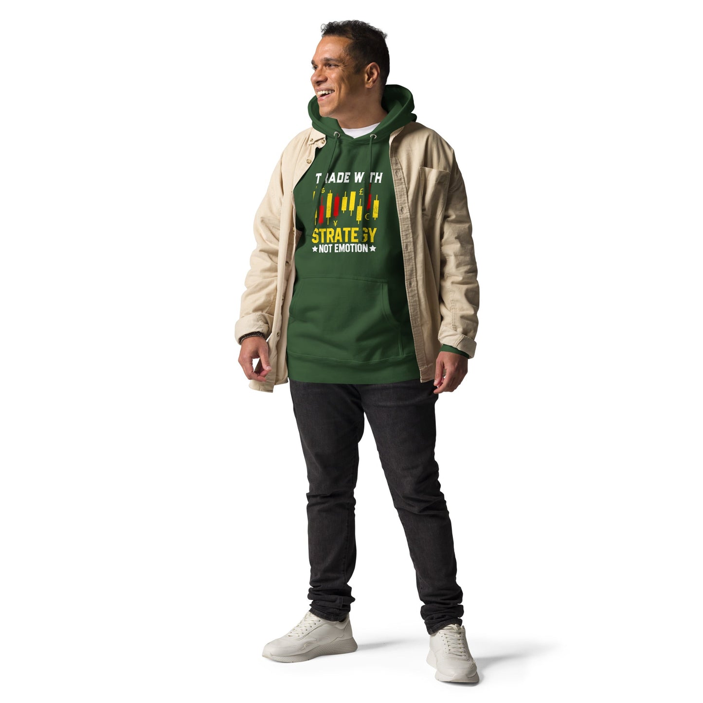 Trade with Strategy not Emotion - Unisex Hoodie by DarkByteGear