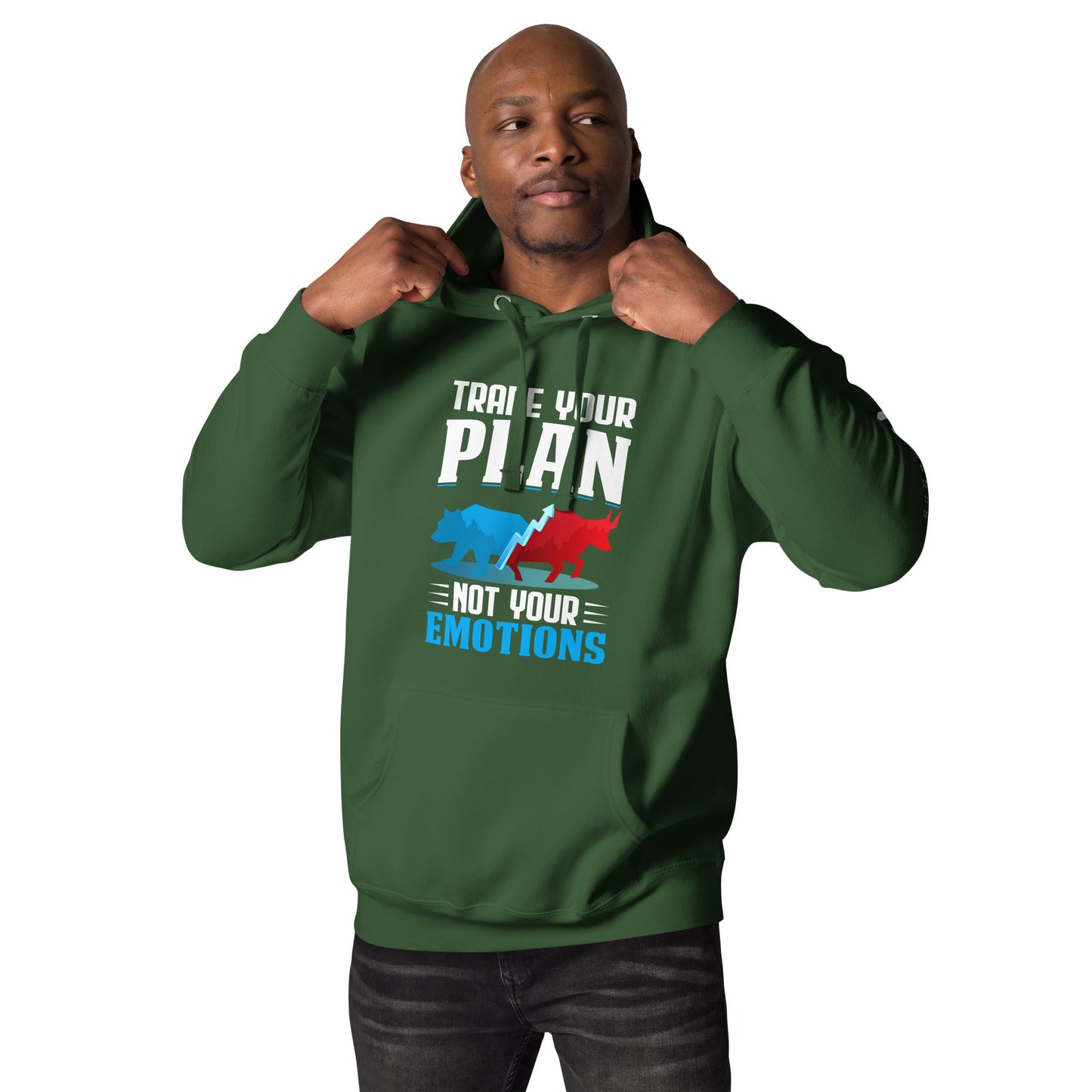 Trade your plan: not your emotion - Unisex Hoodie by DarkByteGear
