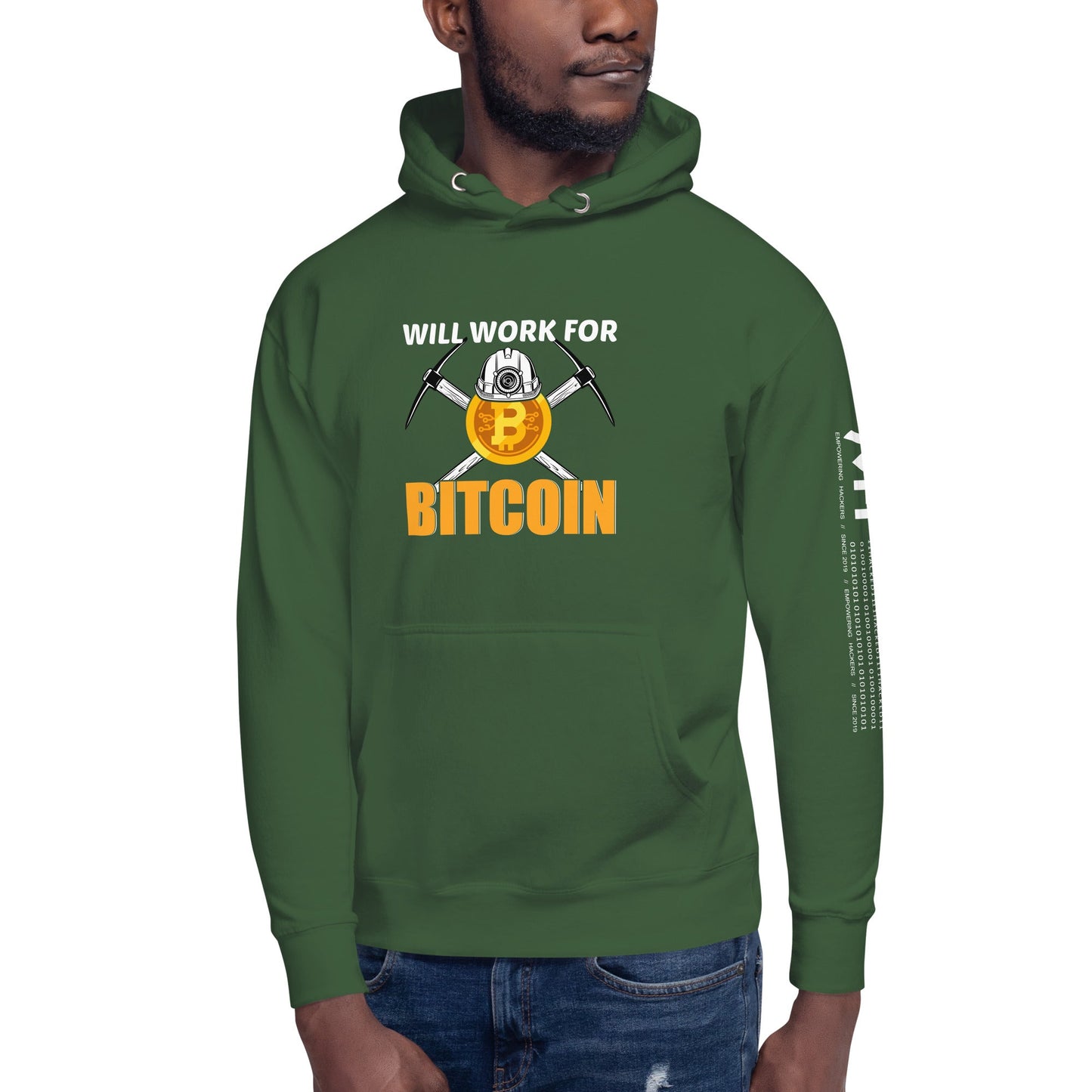 Will Work for Bitcoin - Unisex Hoodie by DarkByteGear