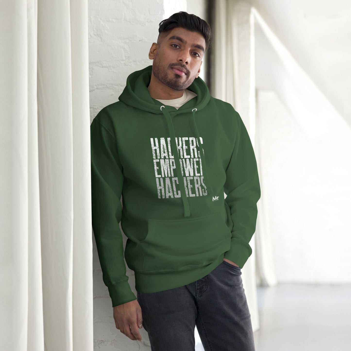 Hackers Empower Hackers V1 - Unisex Hoodie by DarkByteGear