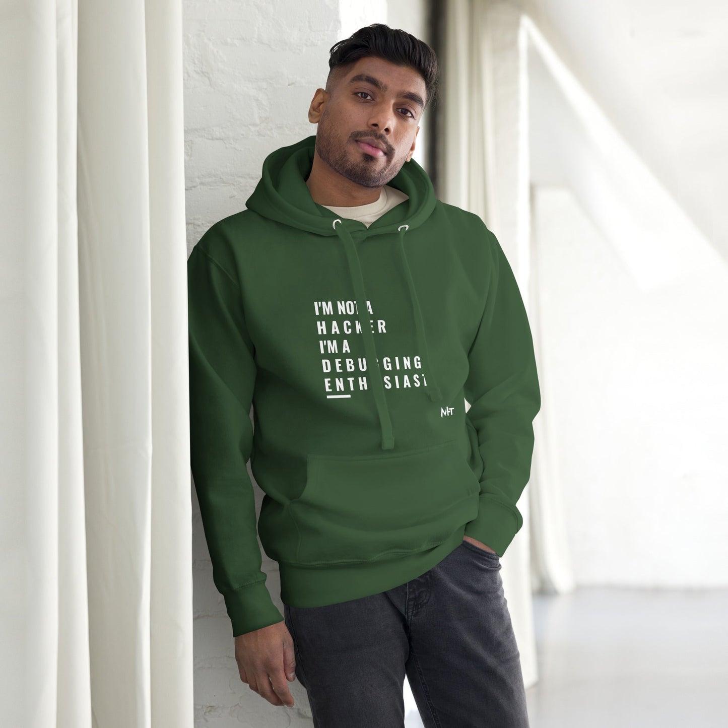 I'm not a Hacker: I'm a Debugging Enthusiast - Unisex Hoodie by DarkByteGear