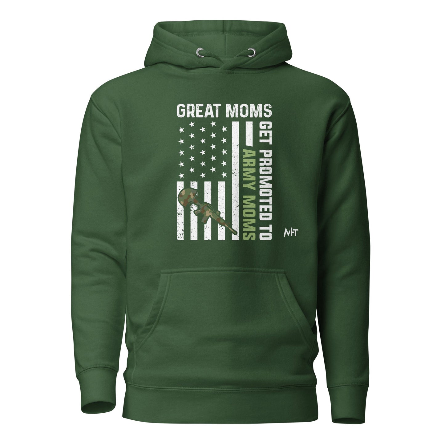 Army Moms, Great Moms promoted - Unisex Hoodie by DarkByteGear