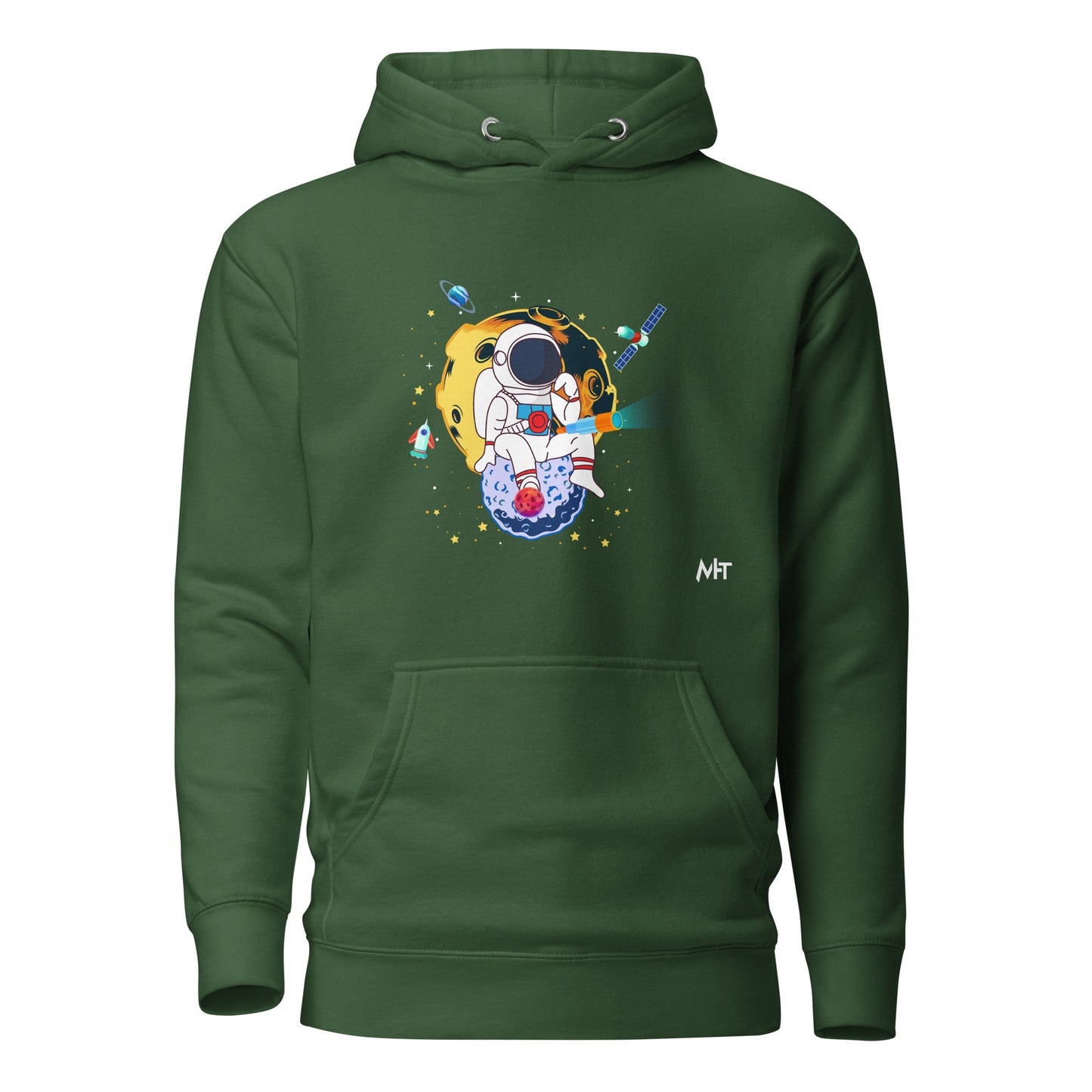 Astranaut catching stars - Unisex Hoodie by DarkByteGear