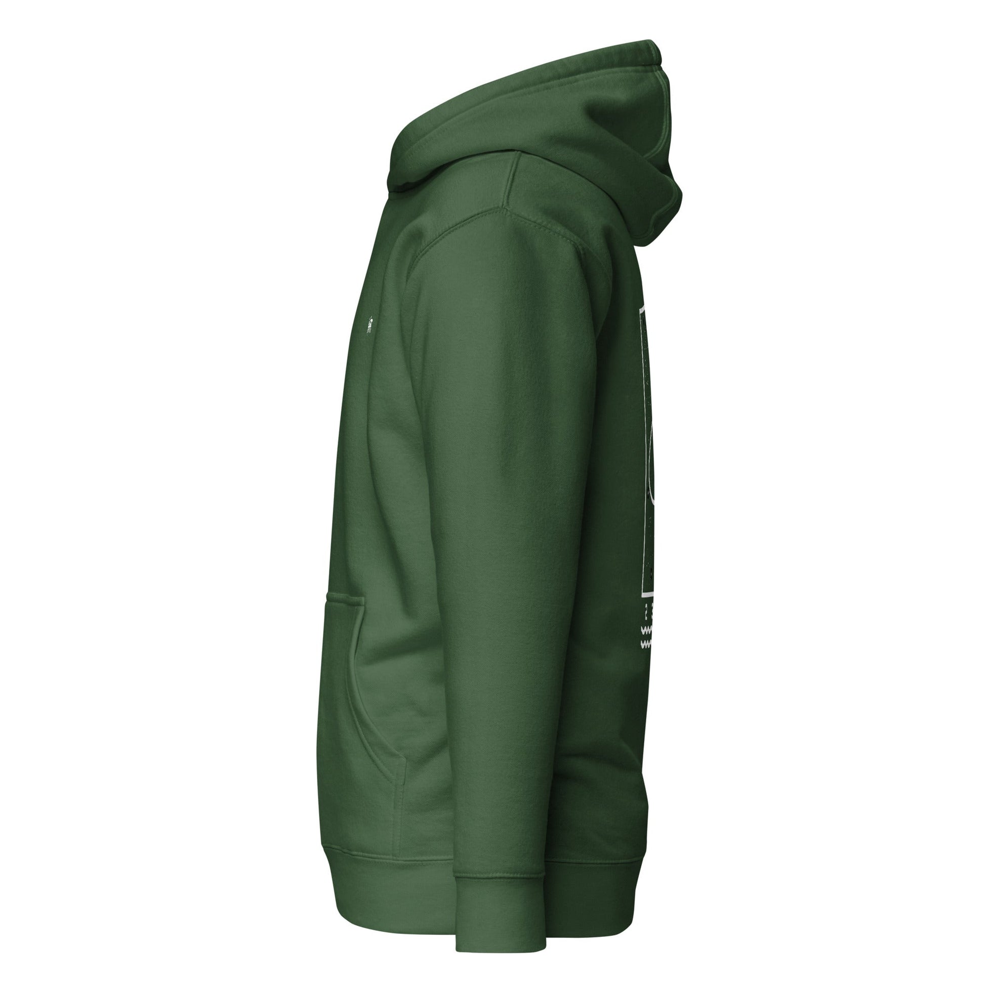 1 2 3 4 5 - Unisex Hoodie (back print) by DarkByteGear