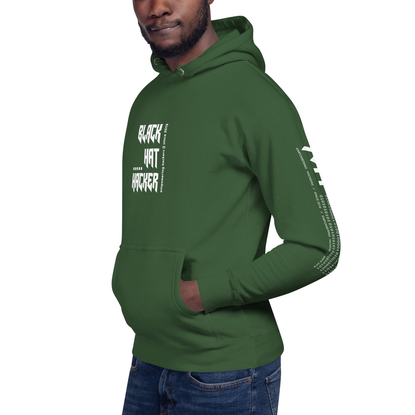 Black Hat Hacker V14 Unisex Hoodie by DarkByteGear