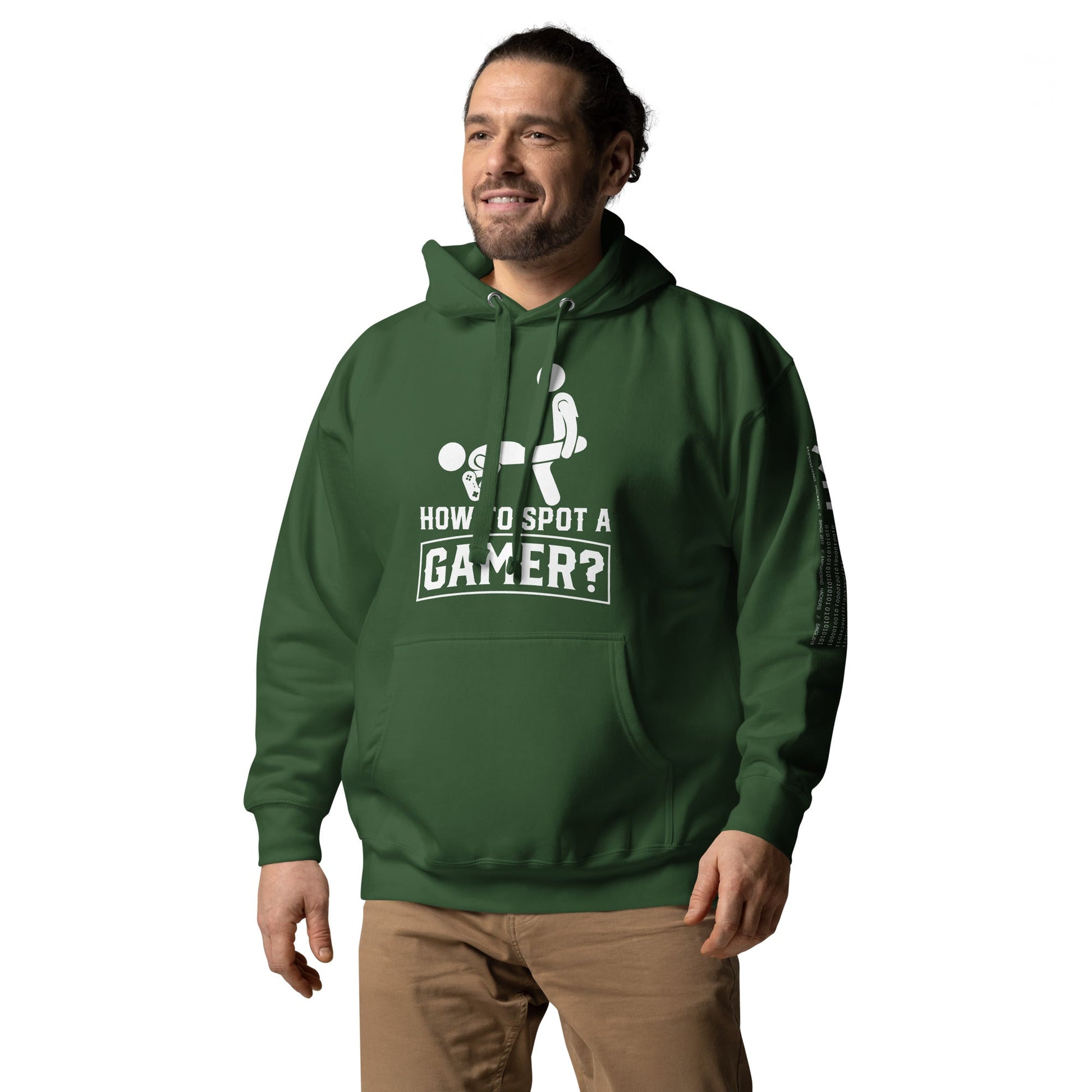 How to Spot a Gamer Unisex Hoodie by DarkByteGear