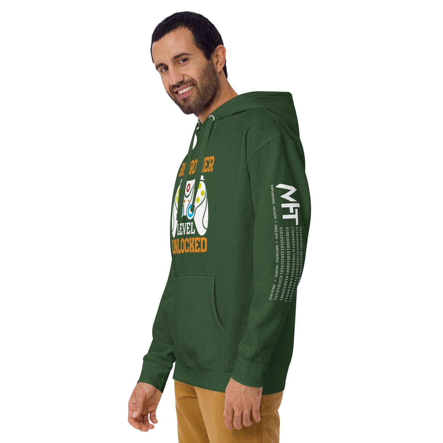Big Brother Level Unlocked Unisex Hoodie by DarkByteGear